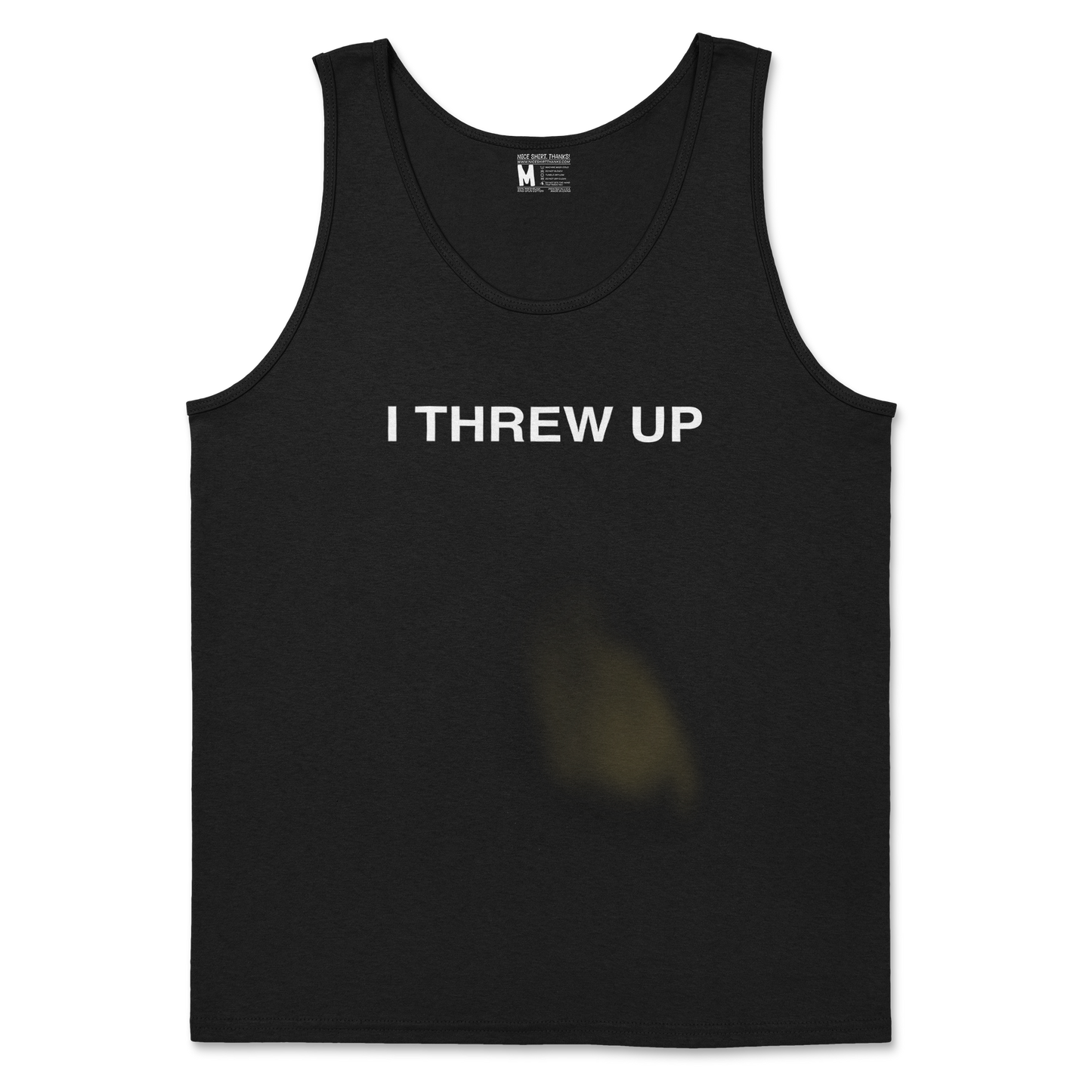 Gildan SoftStyle Tank Top Mom I Threw Up in Black