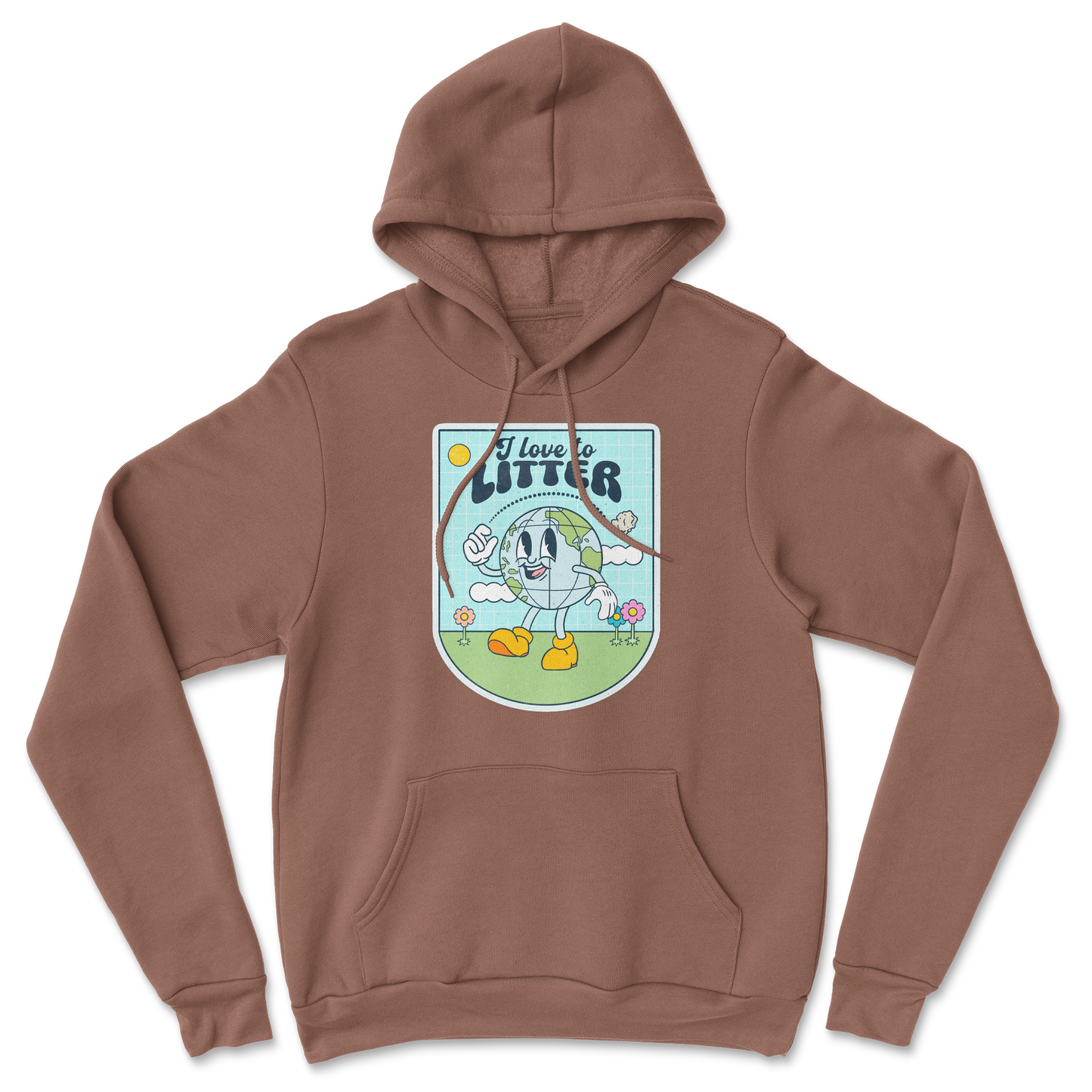 Heavy Blend Hoodie Earth Day in Cocoa