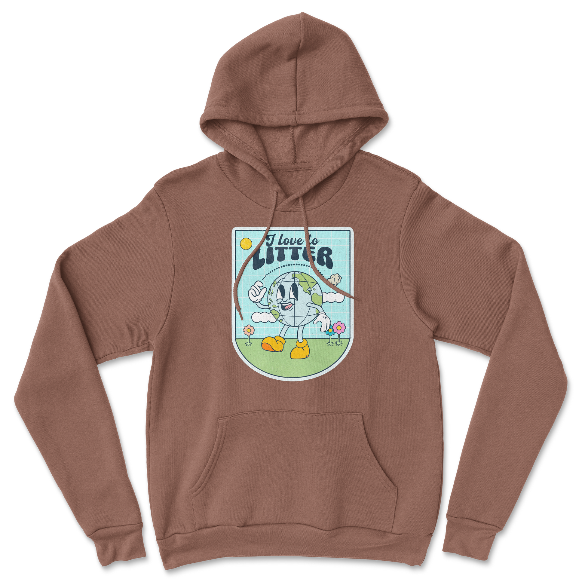 Heavy Blend Hoodie Earth Day in Cocoa