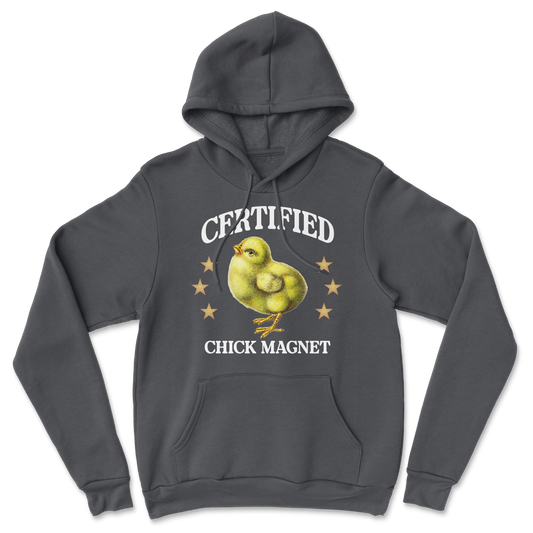 Heavy Blend Hoodie Chick Magnet in Black