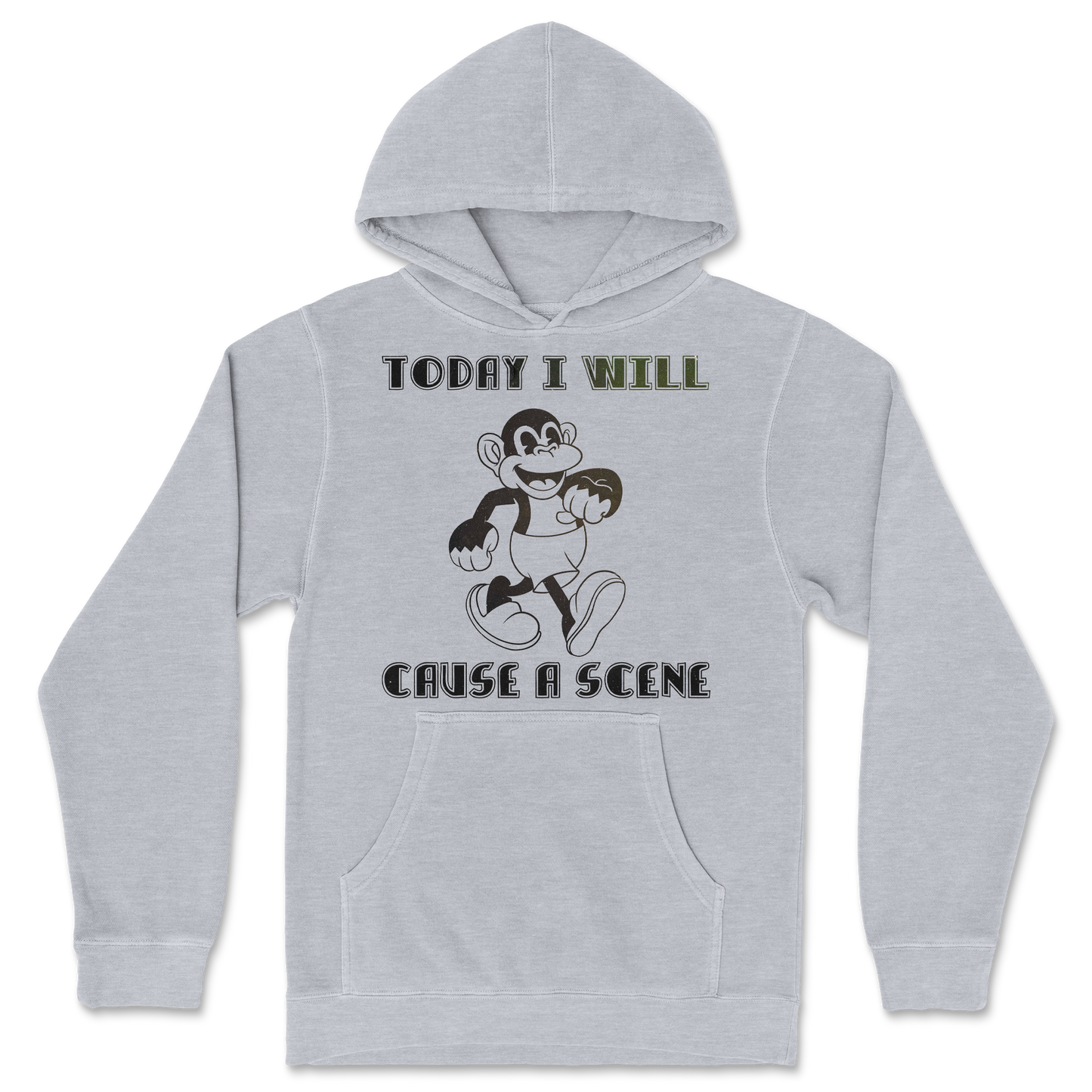 Independent Clothing Co. Hoodie Cause A Scene in Grey-Heather