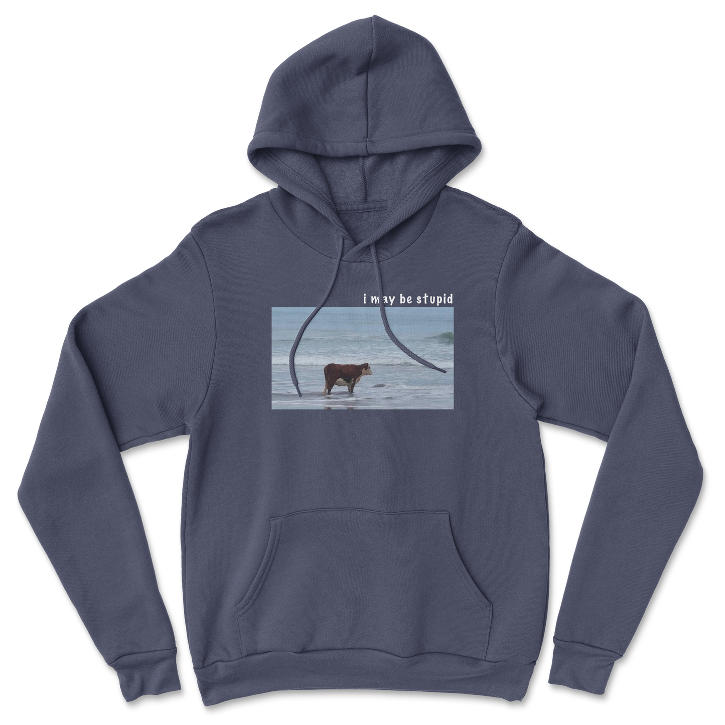 Heavy Blend Hoodie Stupid in Navy