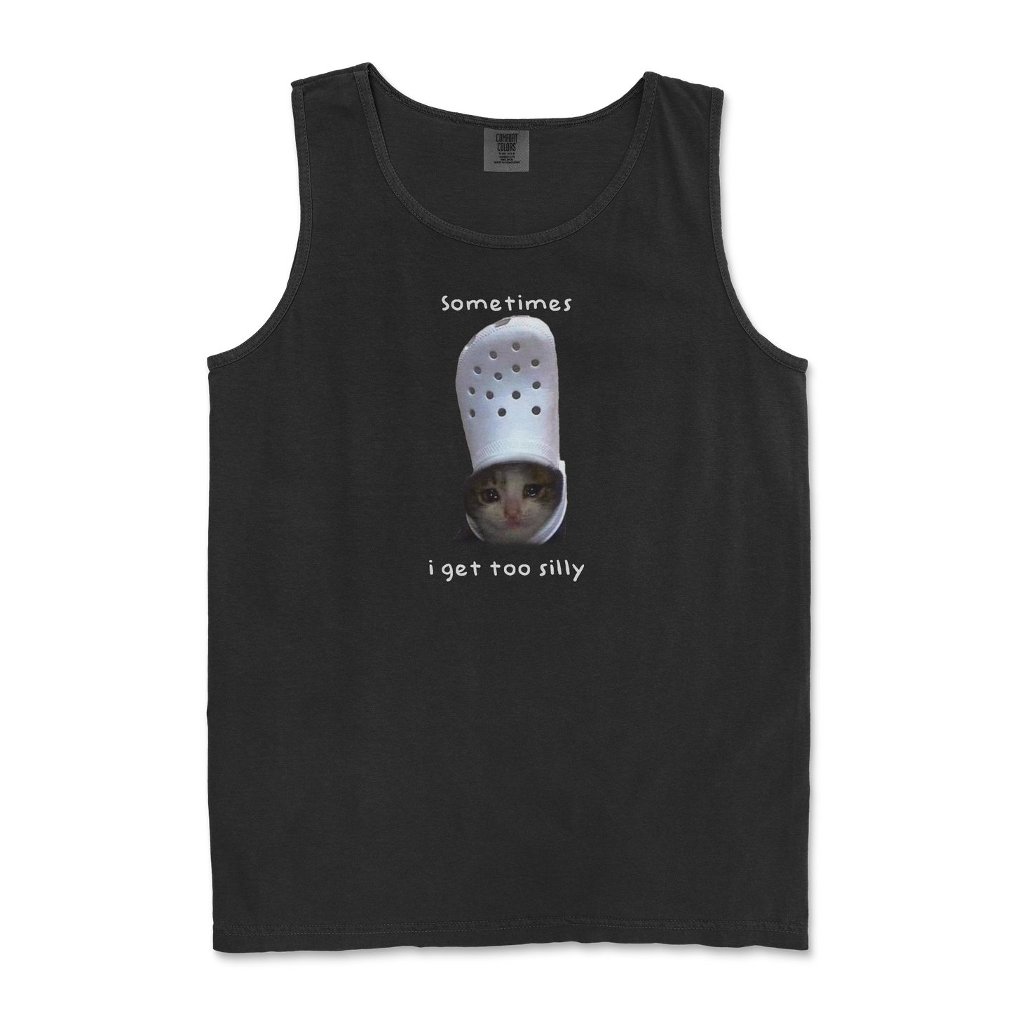 Comfort Colors Tank Top Got Too Silly in Black