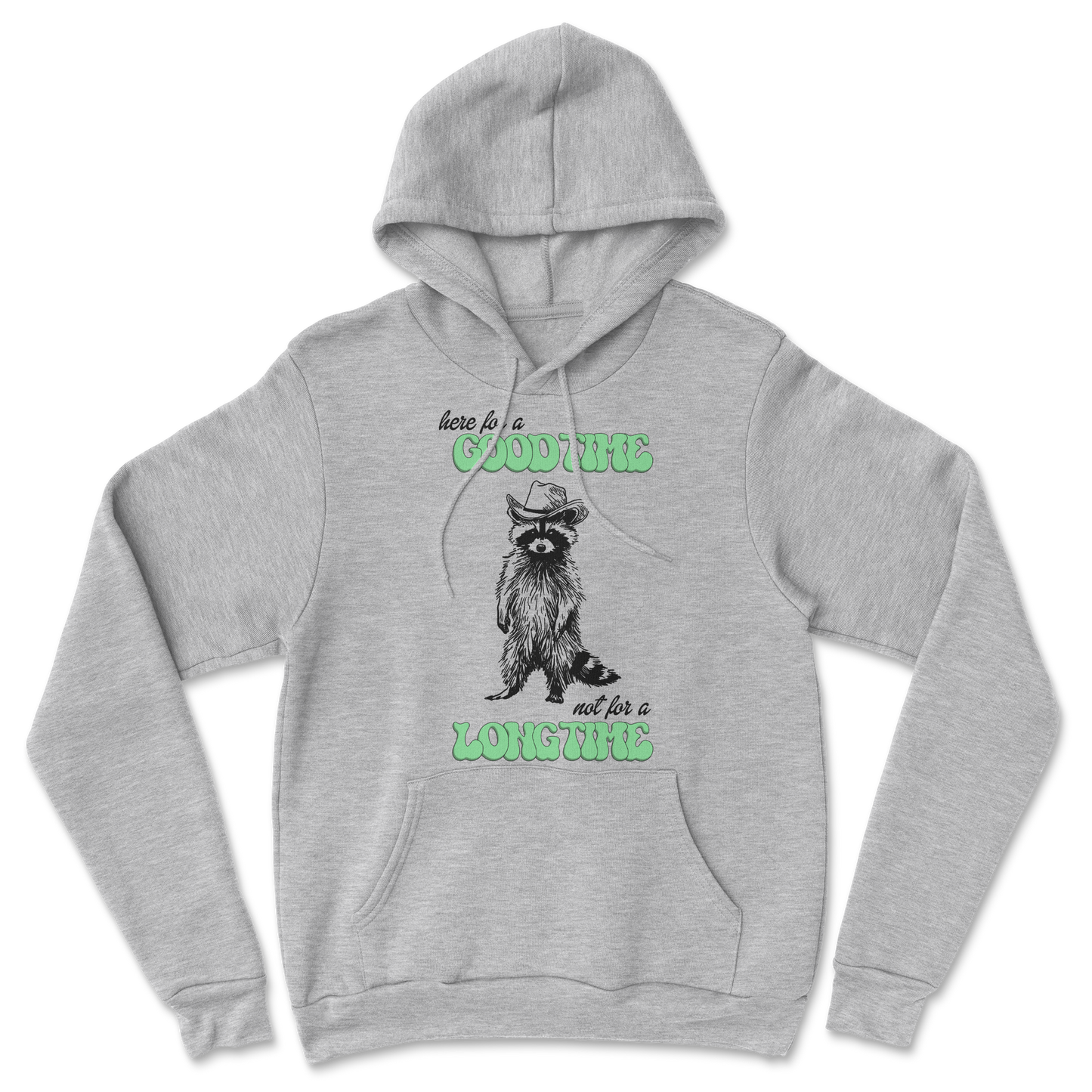 The Nice Shirt Hoodie Here For A Good Time  in Grey-Heather
