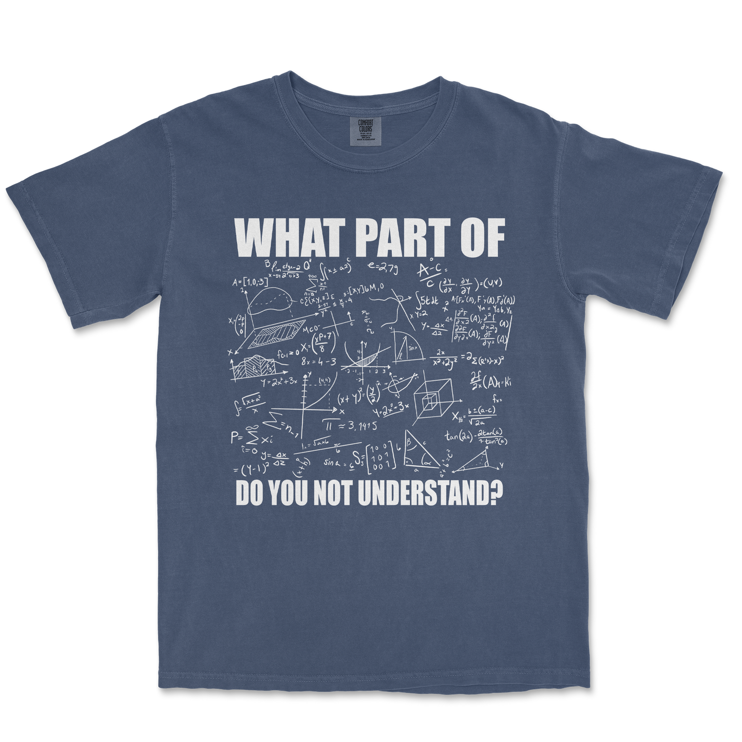 Comfort Colors T-Shirt Math Problem in Midnight