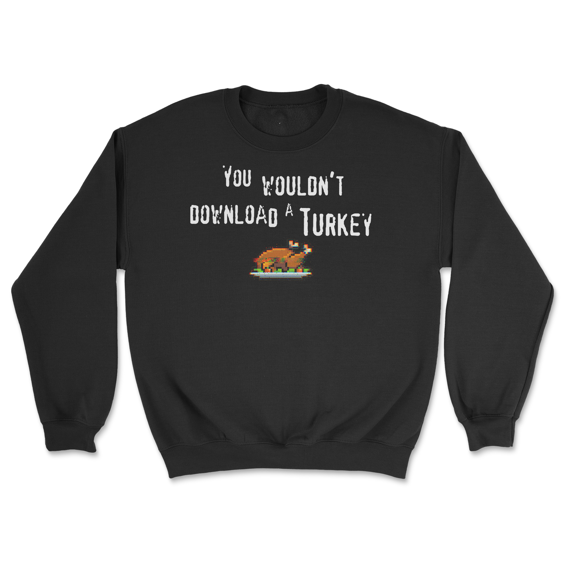 Gildan SoftStyle Crew Neck Downloadable Turkey  in Black