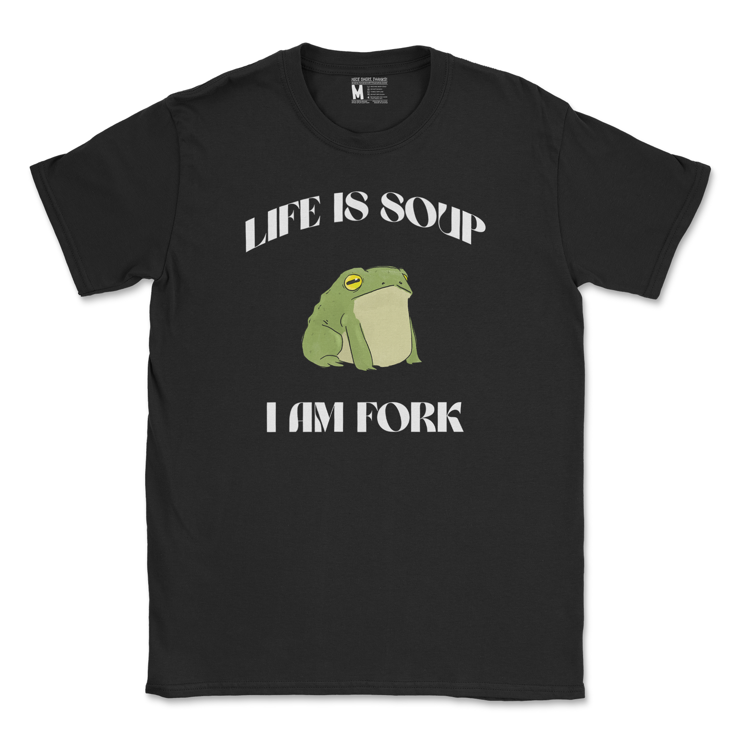 Gildan SoftStyle T-Shirt Life is Soup in Black