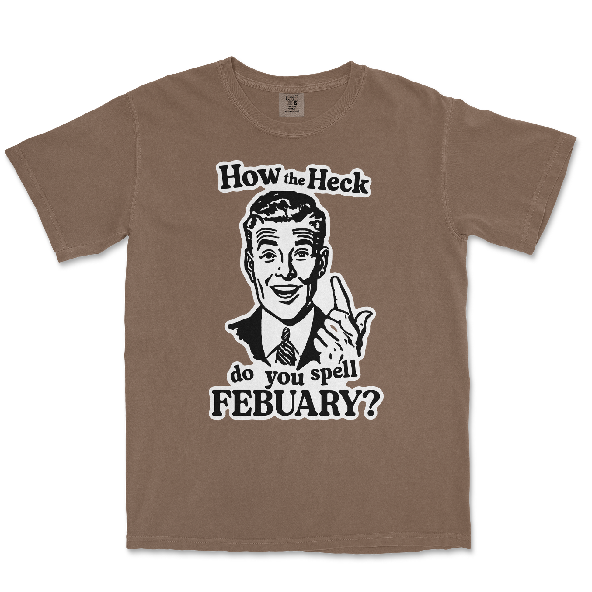 Comfort Colors T-Shirt February in Espresso