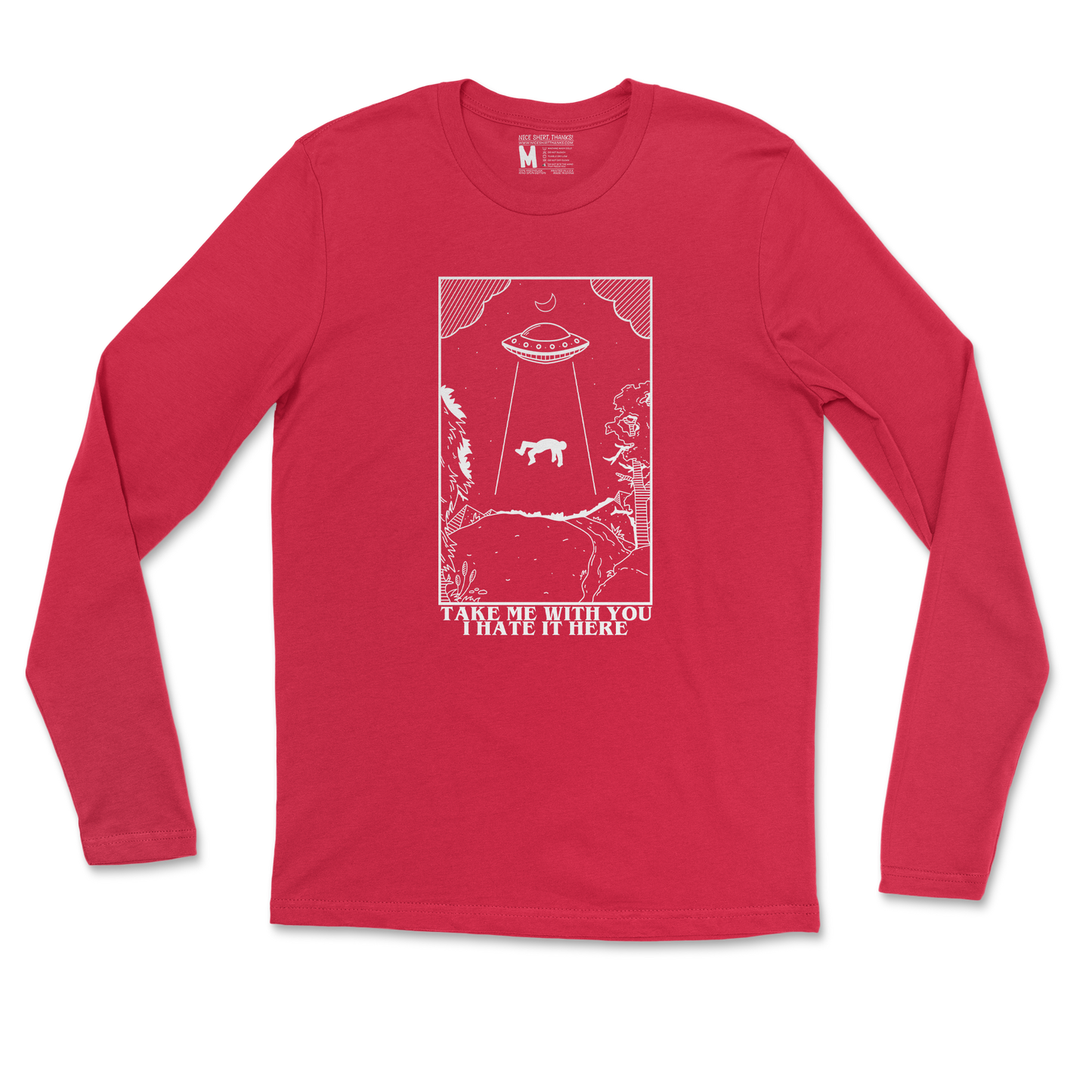 Gildan SoftStyle Long Sleeve in Red