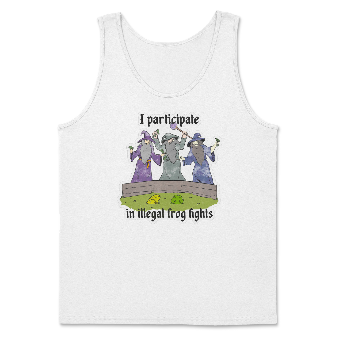 The Nice Shirt Tank Top Wizard Activities  in White