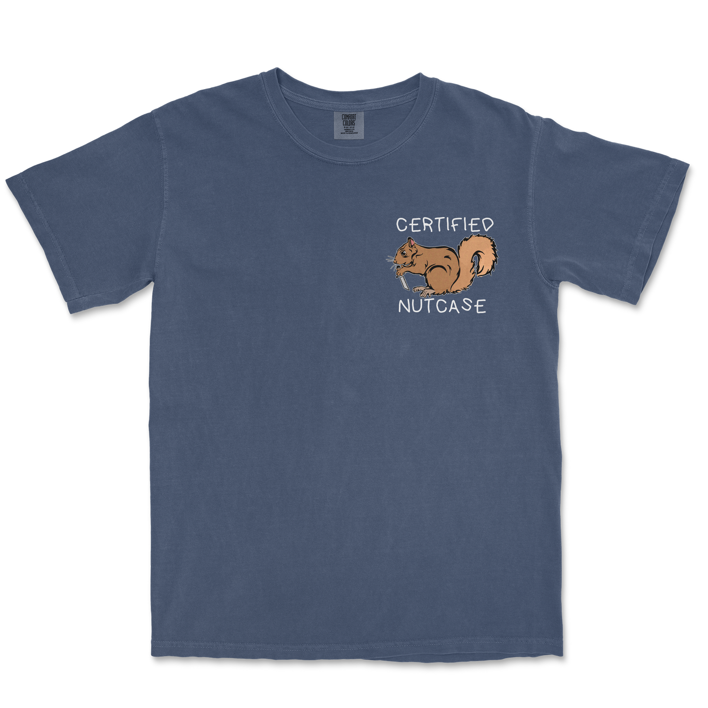 Comfort Colors T-Shirt Nutcase in Midnight