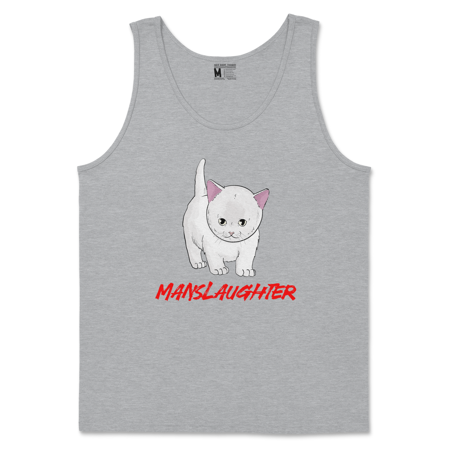 Gildan SoftStyle Tank Top Manslaughter in Sports Grey