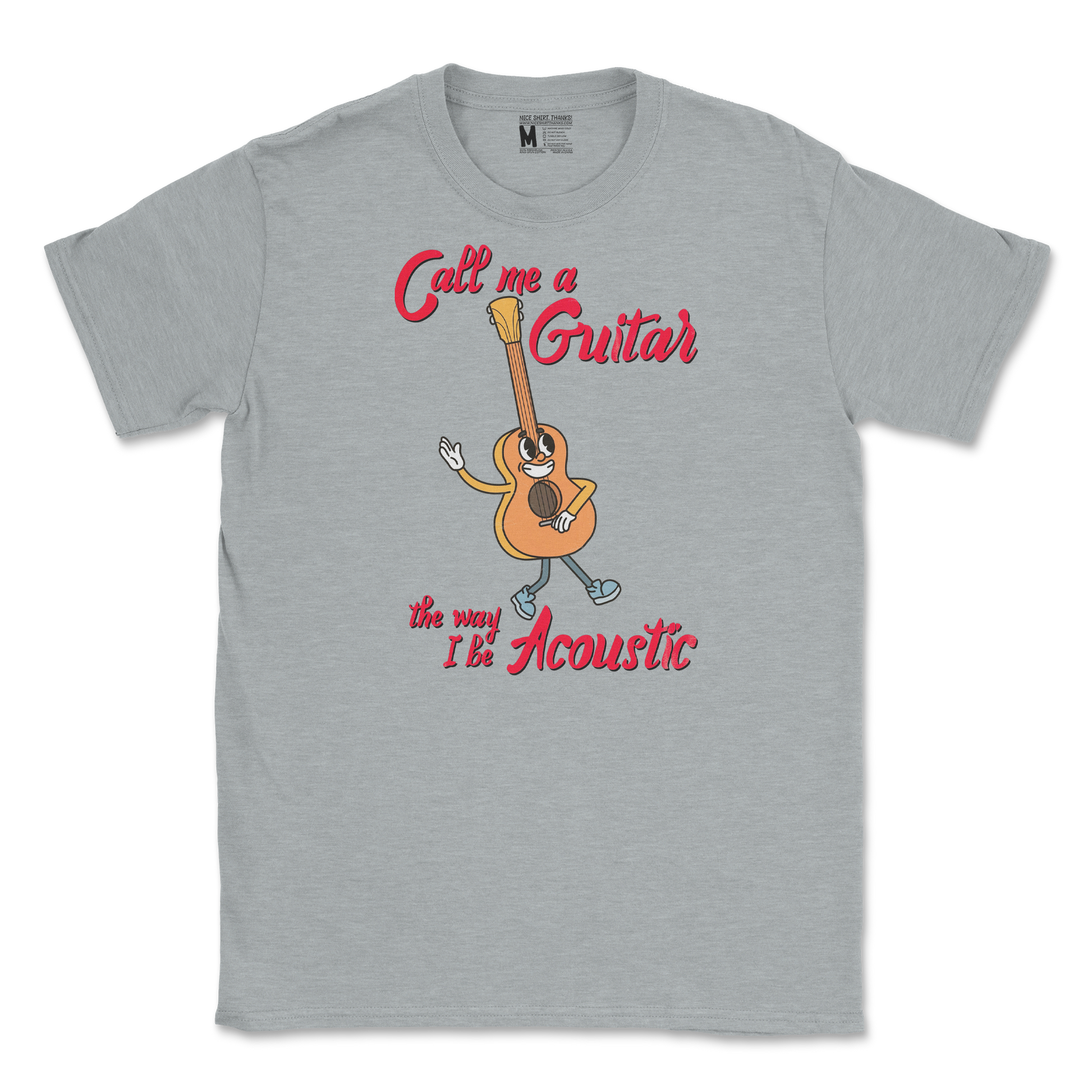 Gildan SoftStyle T-Shirt I Do Be Acoustic  in Sport-Grey
