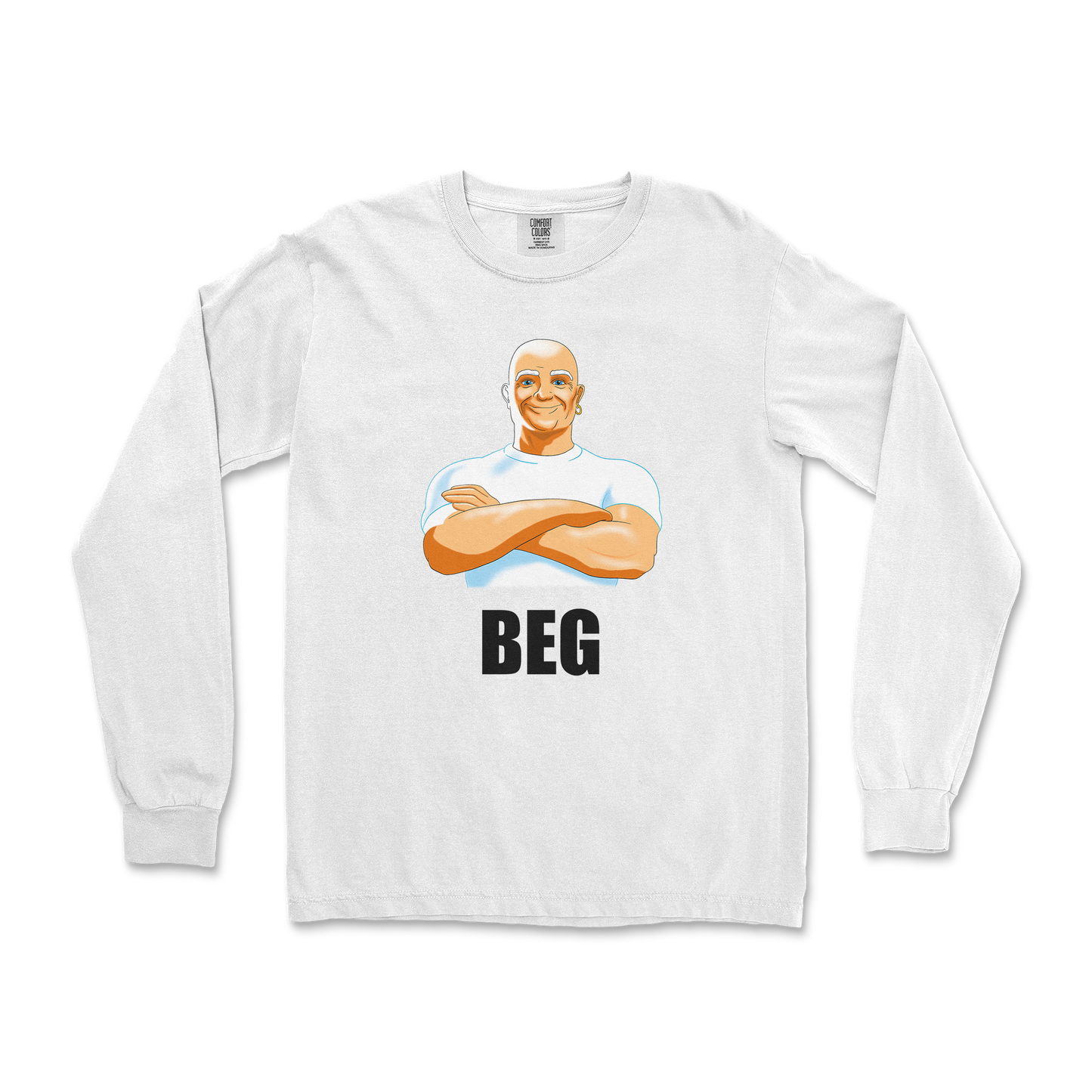 Comfort Colors Long Sleeve Beg in White