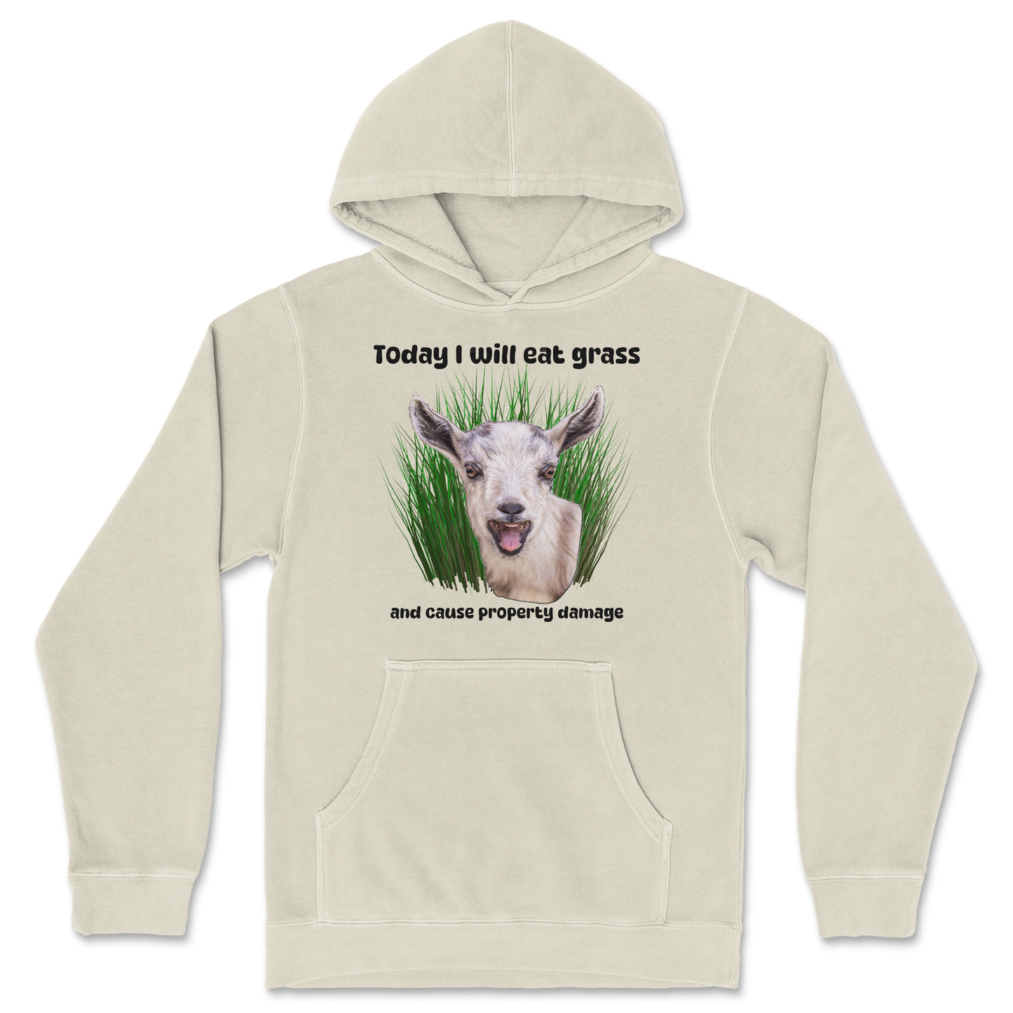 Independent Clothing Co. Hoodie Crazy Goat in Ivory