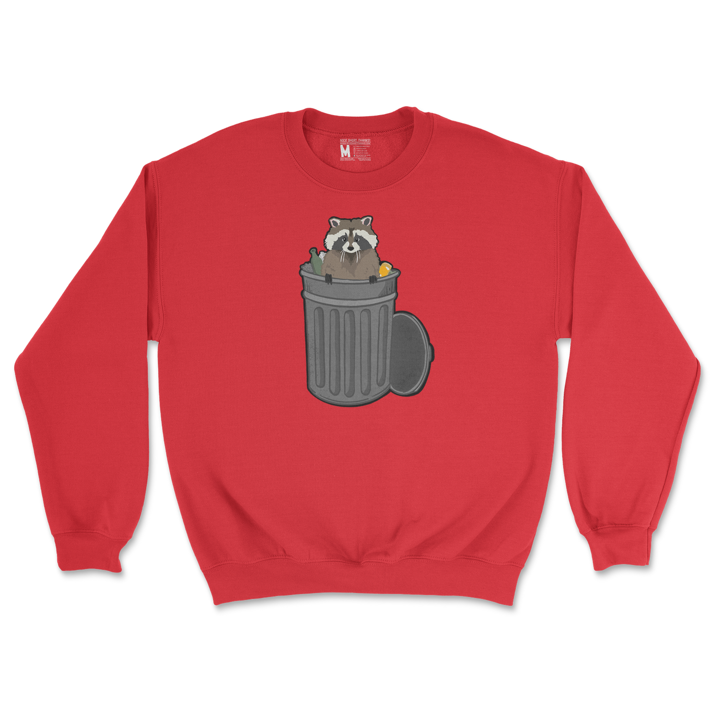 Gildan SoftStyle Crew Neck Trash Panda Enthusiast in Red
