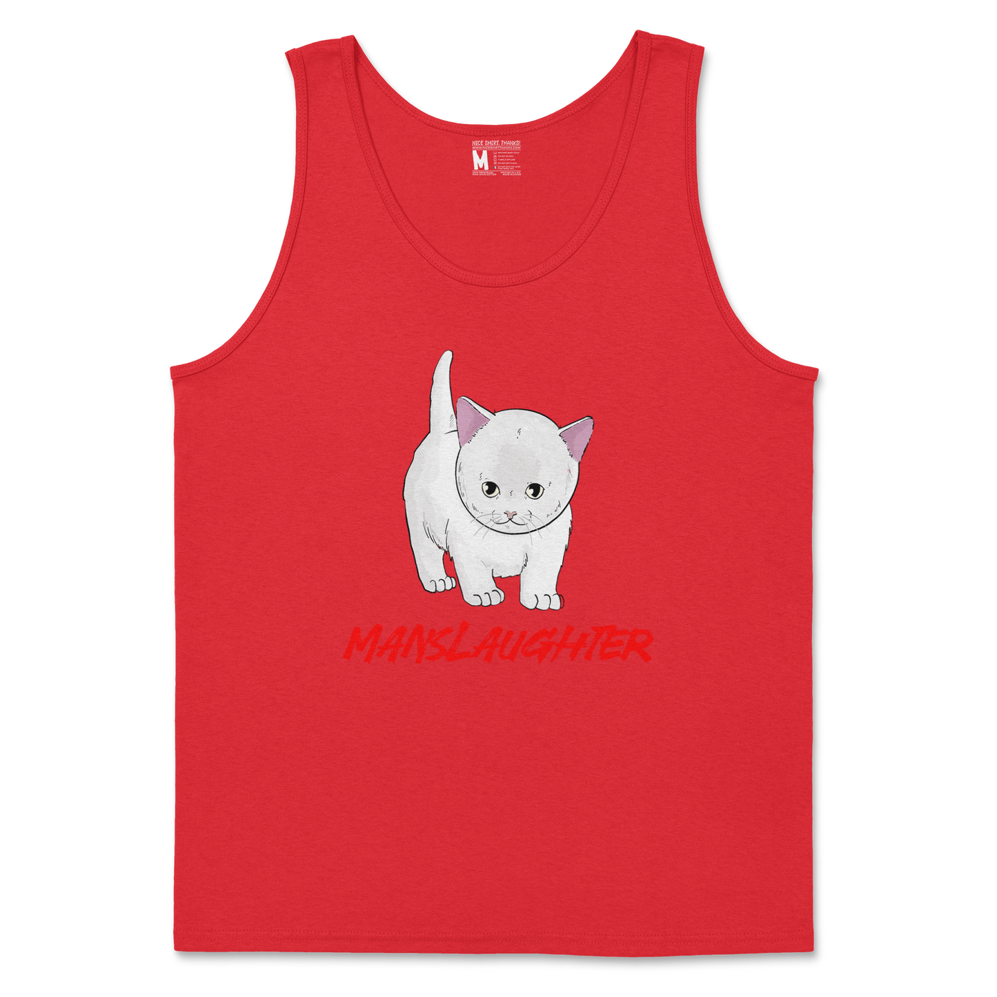 Gildan SoftStyle Tank Top Manslaughter in Red