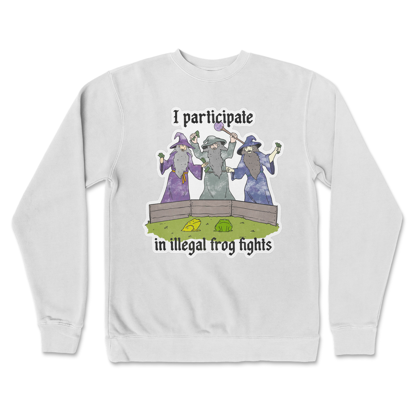 Independent Clothing Co. Crew Neck Wizard Activities in White