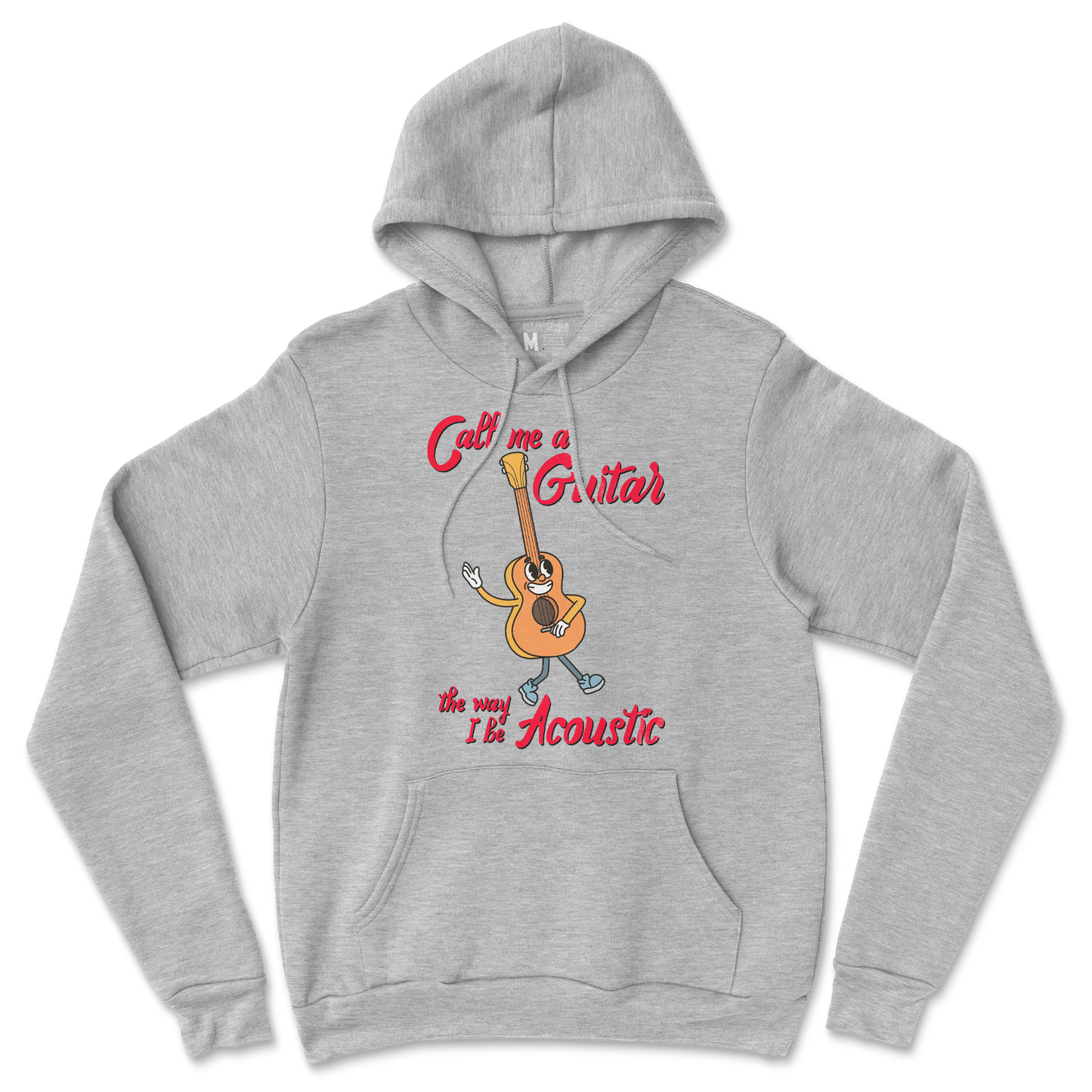 Gildan SoftStyle Hoodie I Do Be Acoustic in Grey-Heather