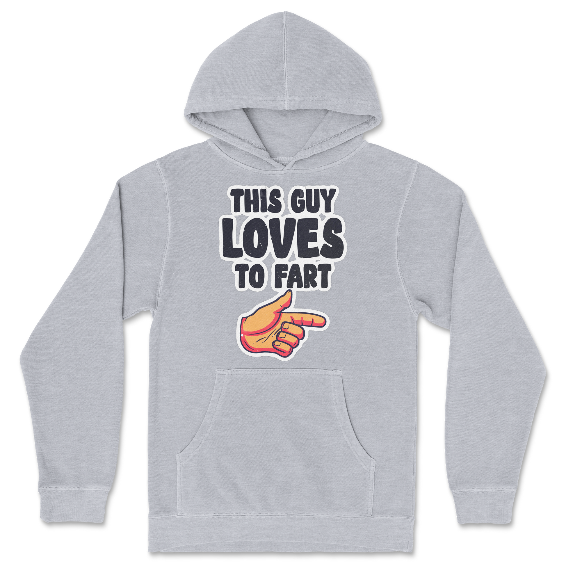 Independent Clothing Co. Hoodie Who Farted  in Grey-Heather