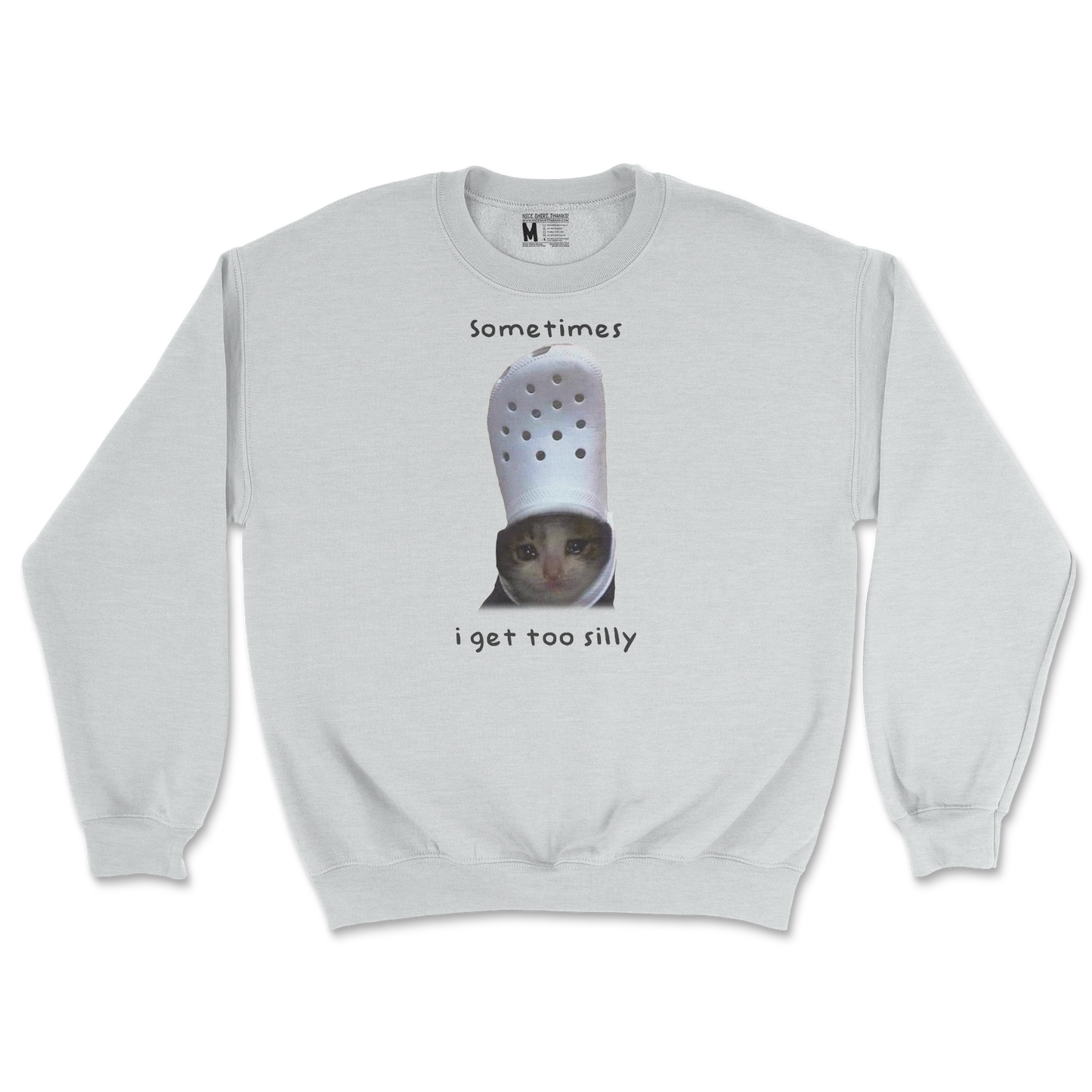 Gildan SoftStyle Crew Neck Got Too Silly in Sports-Grey
