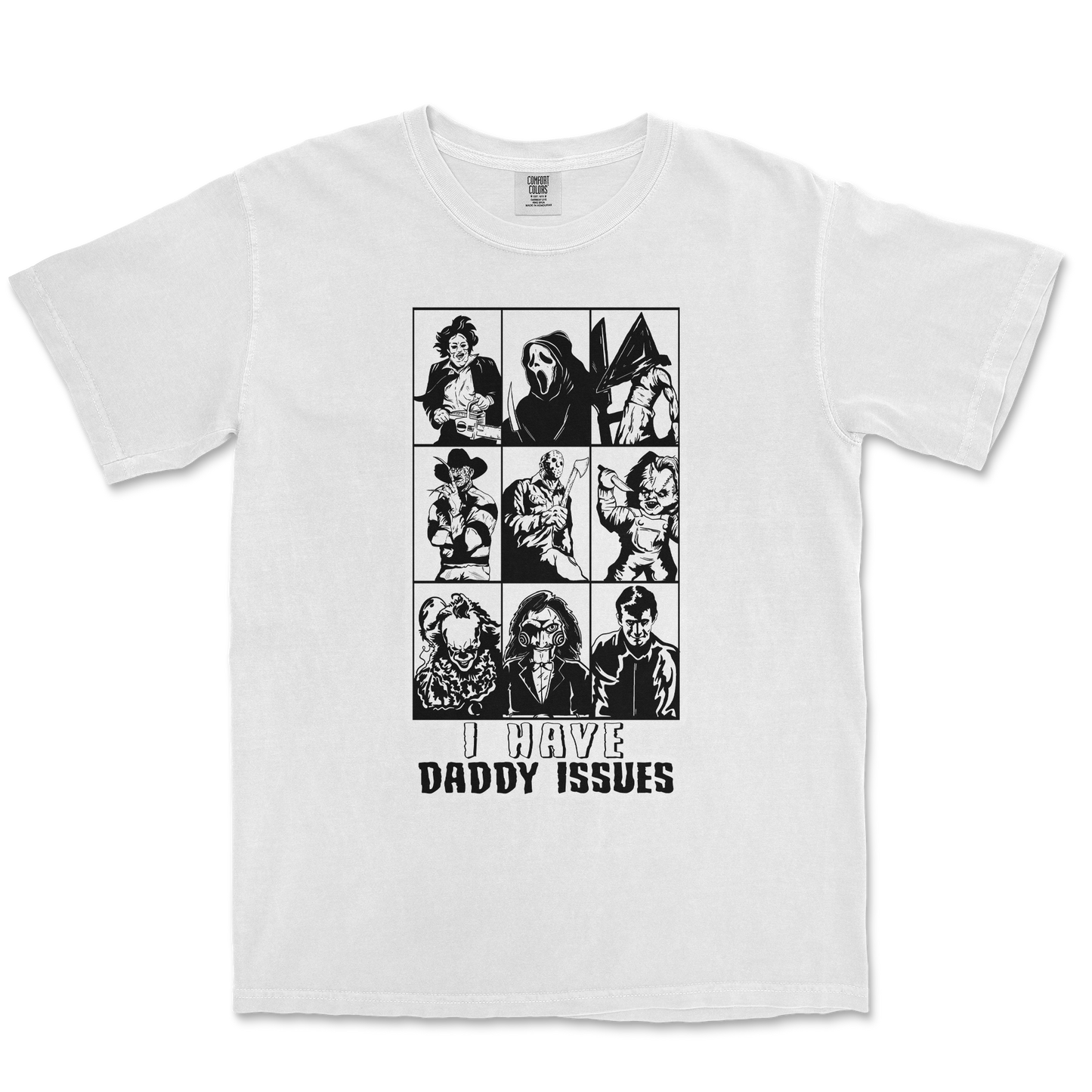 Comfort Colors T-Shirt Daddy Issues in White
