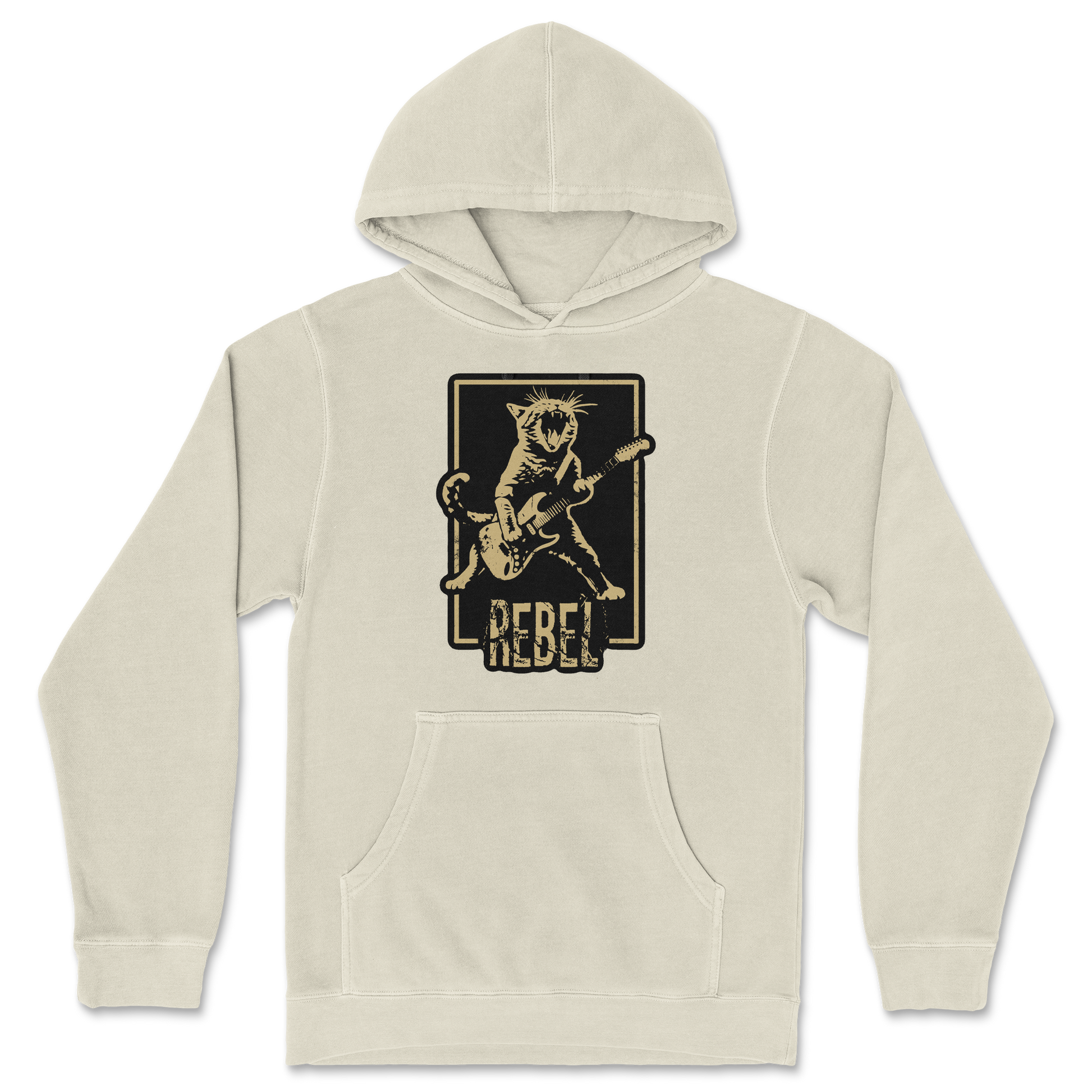 Independent Clothing Co. Hoodie Rebel Kitty in Ivory