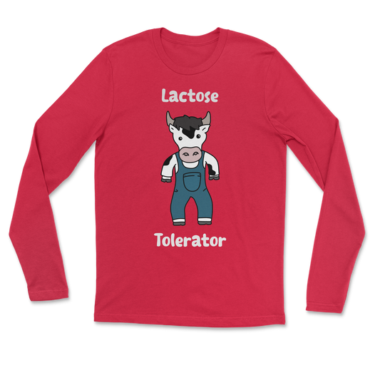 The Nice Shirt Long Sleeve Lactose Tolerator  in Red
