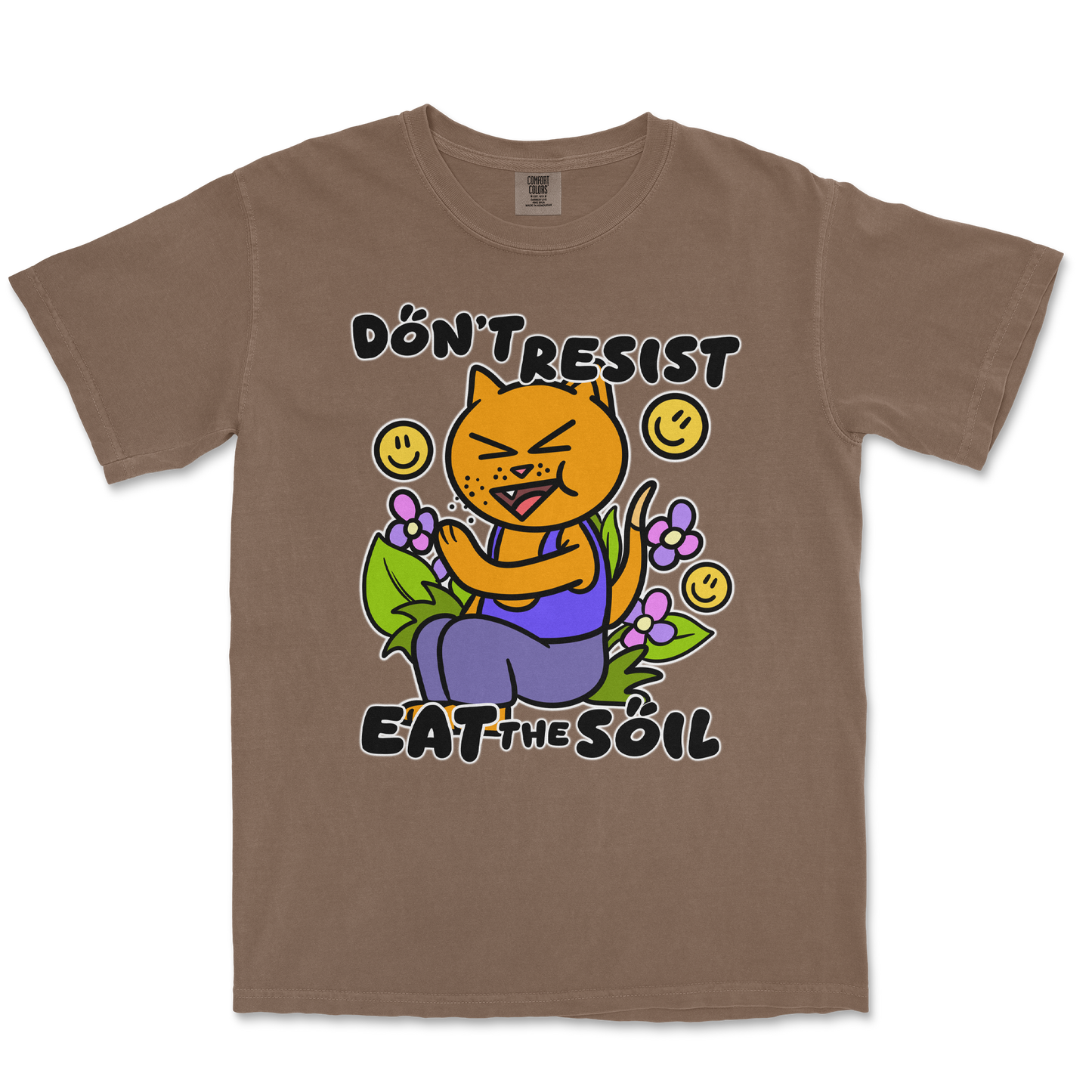 Comfort Colors T-Shirt Eat The Soil in Espresso