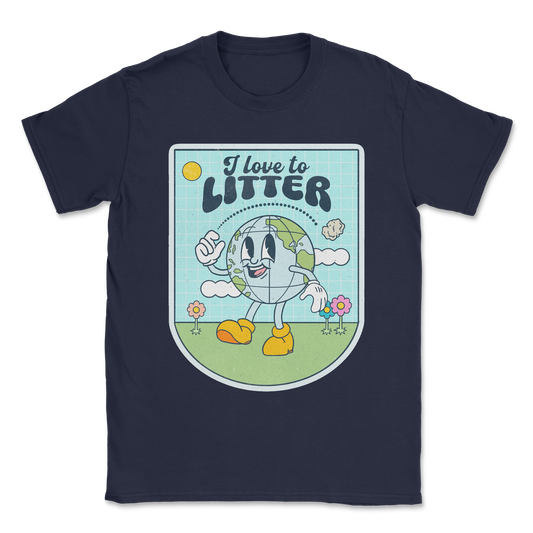 Heavy Blend T-Shirt Earth Day in Navy