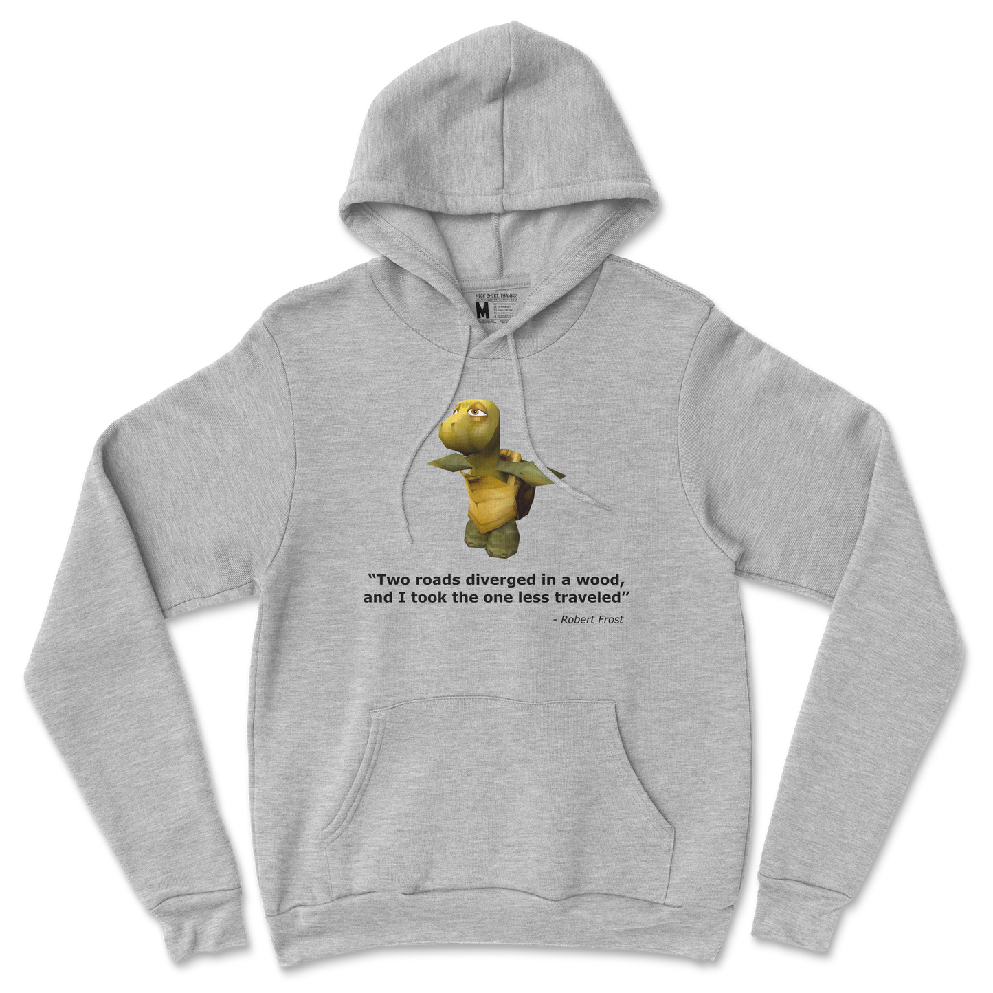 Gildan SoftStyle Hoodie Robert Frost Quote in Sports Grey