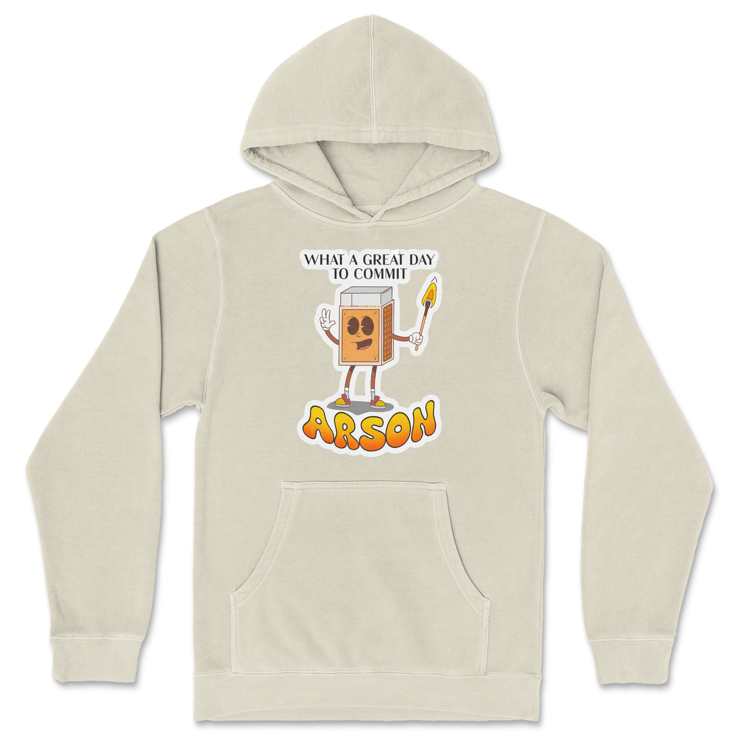 Independent Clothing Co. Hoodie Commit Arson in Ivory