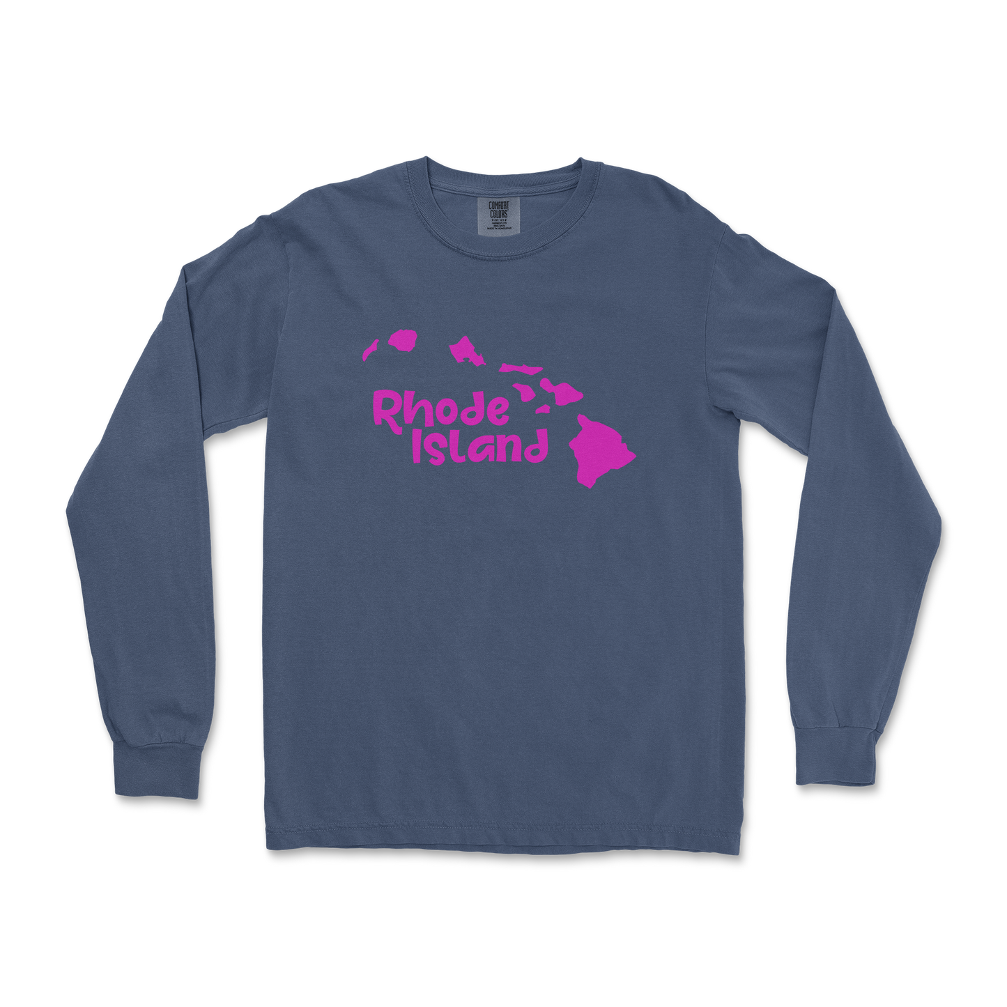 Comfort Colors Long Sleeve Rhode Island in Midnight