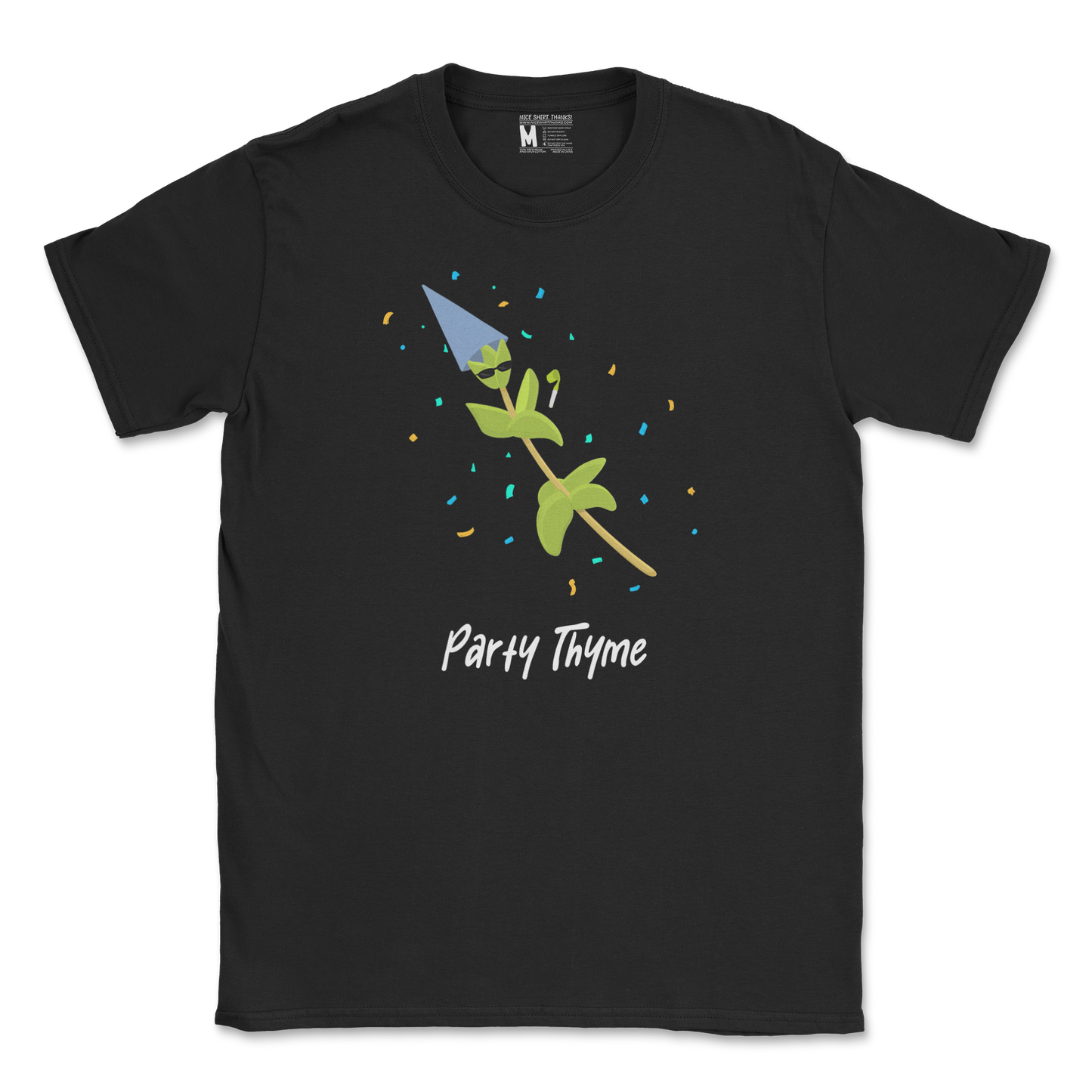 Gildan SoftStyle T-Shirt Party Thyme in Black