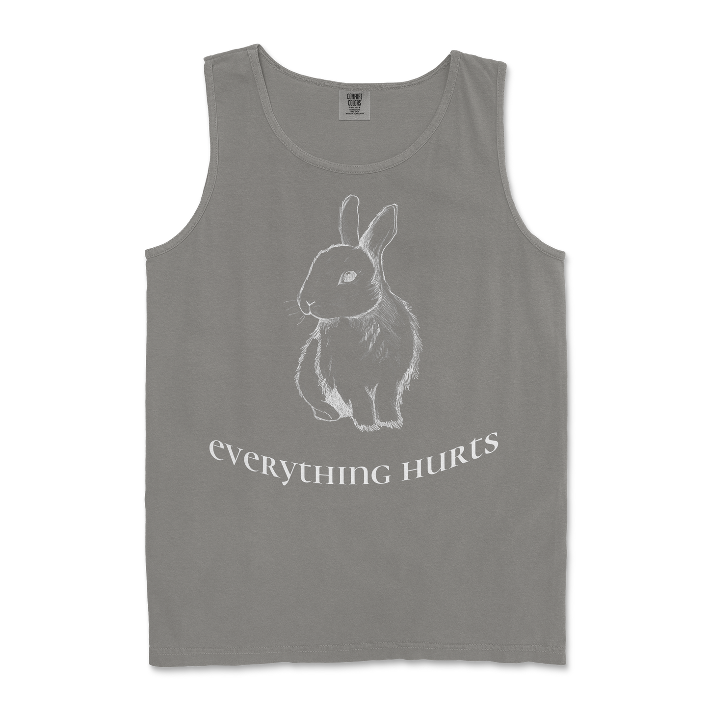 Comfort Colors Tank Top Everything Hurts in Grey