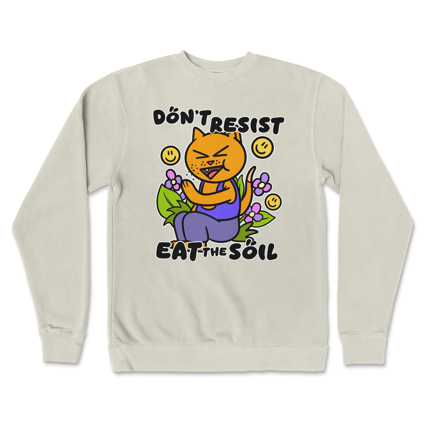 Independent Clothing Co. Crew Neck Eat The Soil in Bone