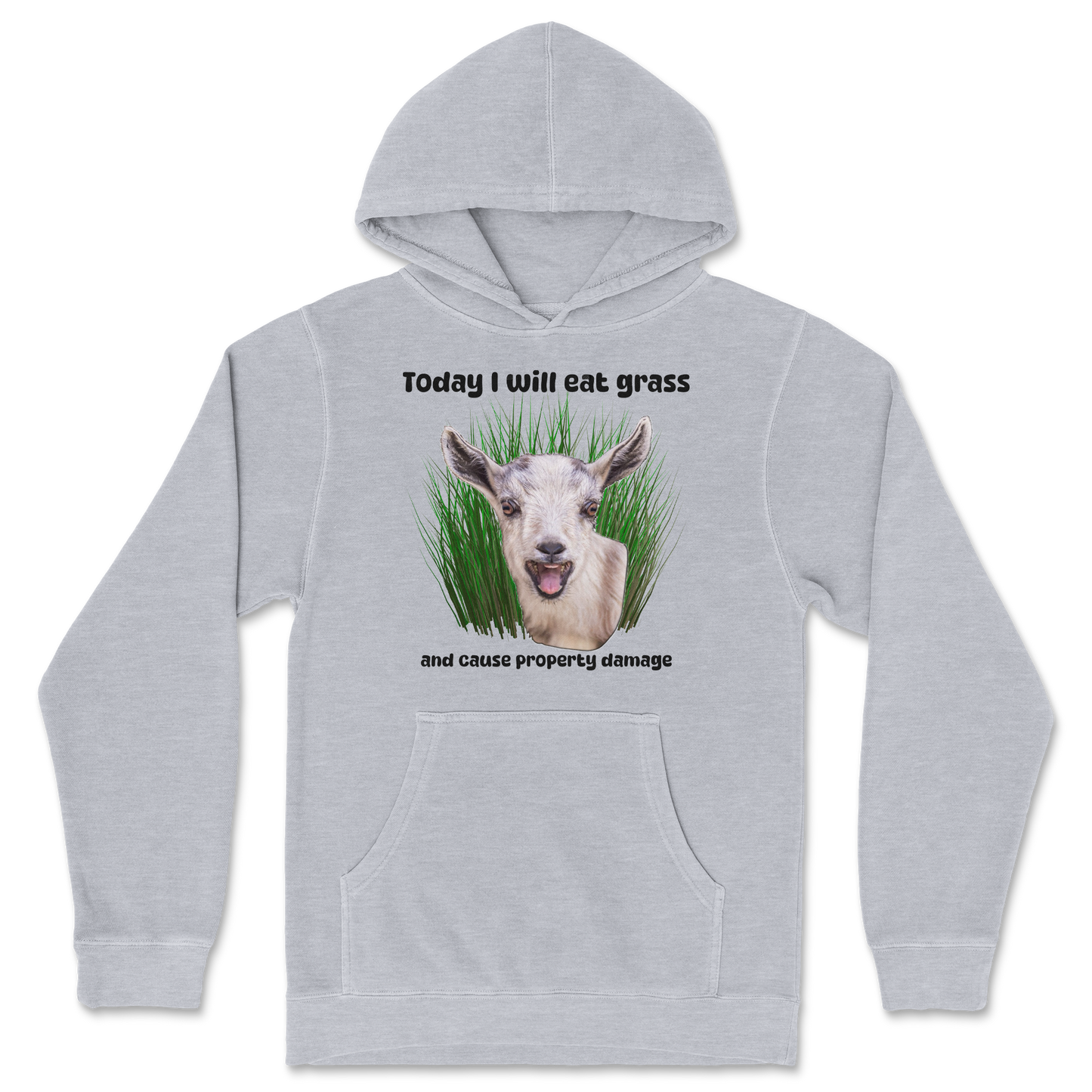 Independent Clothing Co. Hoodie Crazy Goat in Grey-Heather