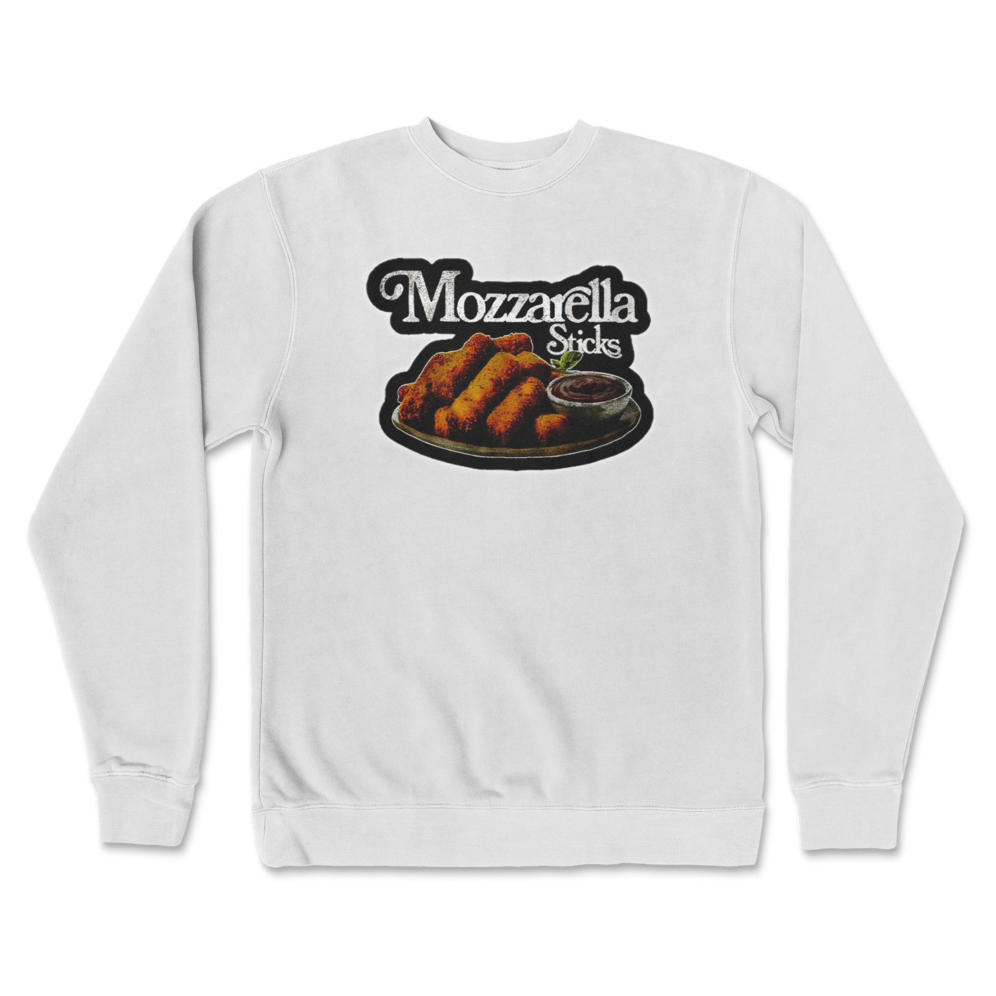 Independent Clothing Co. Crew Neck Mozzarella Sticks in White