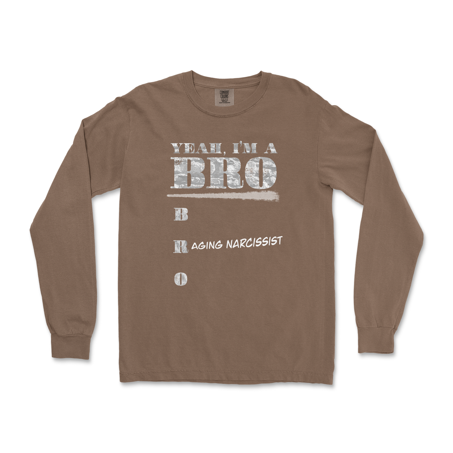 Comfort Colors Long Sleeve Im Your Bro in Espresso