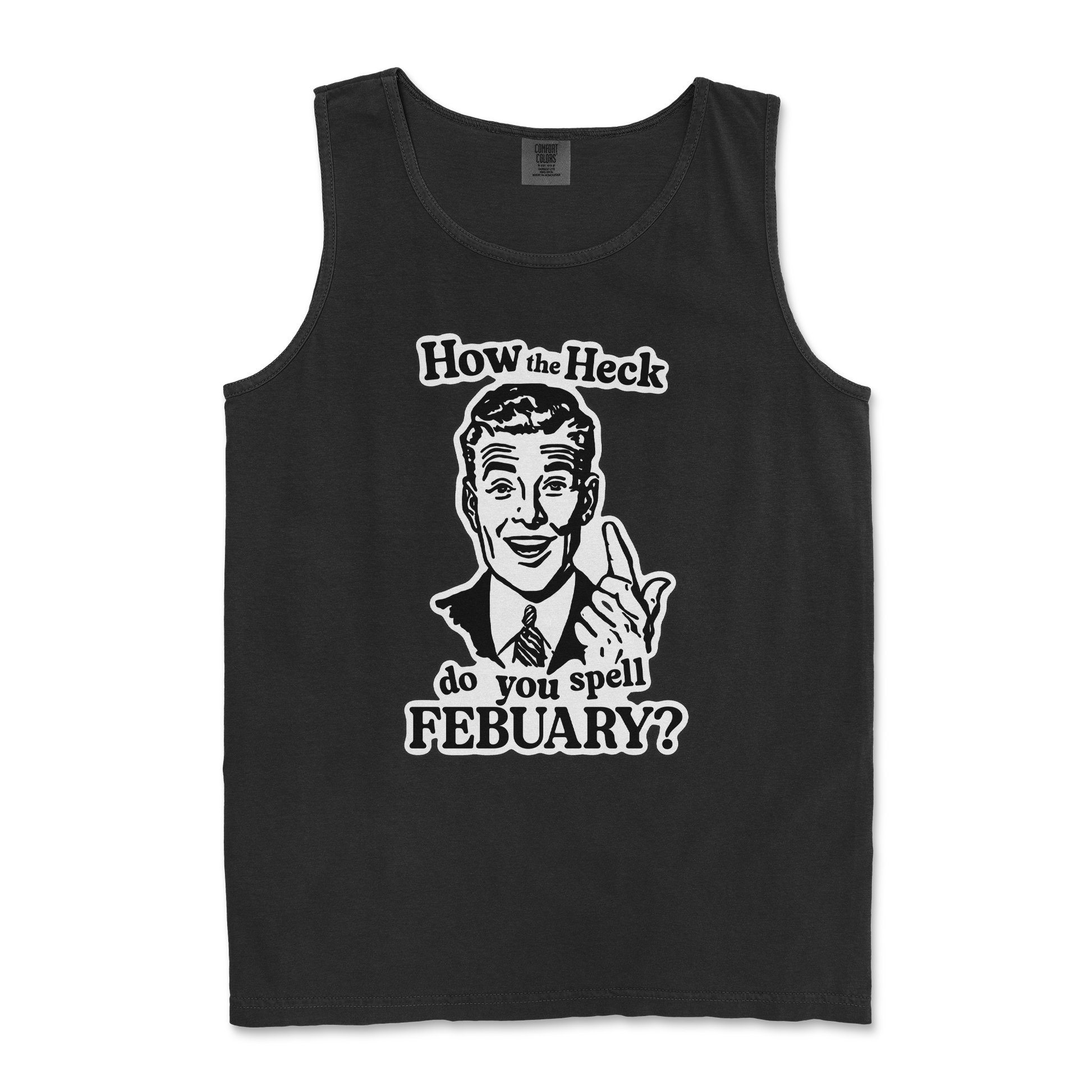 Comfort Colors Tank Top February in Black