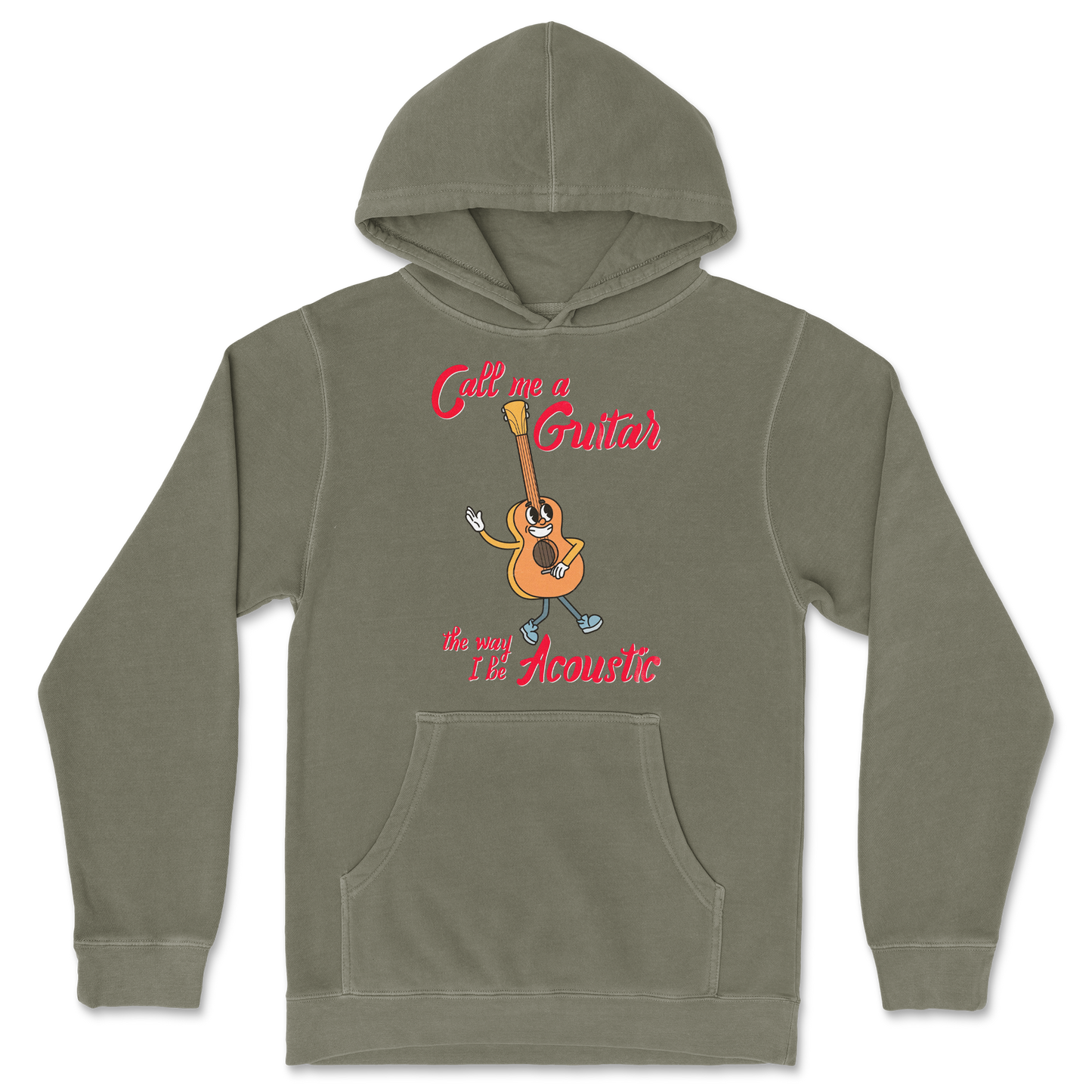 Independent Clothing Co. Hoodie I Do Be Acoustic in Olive