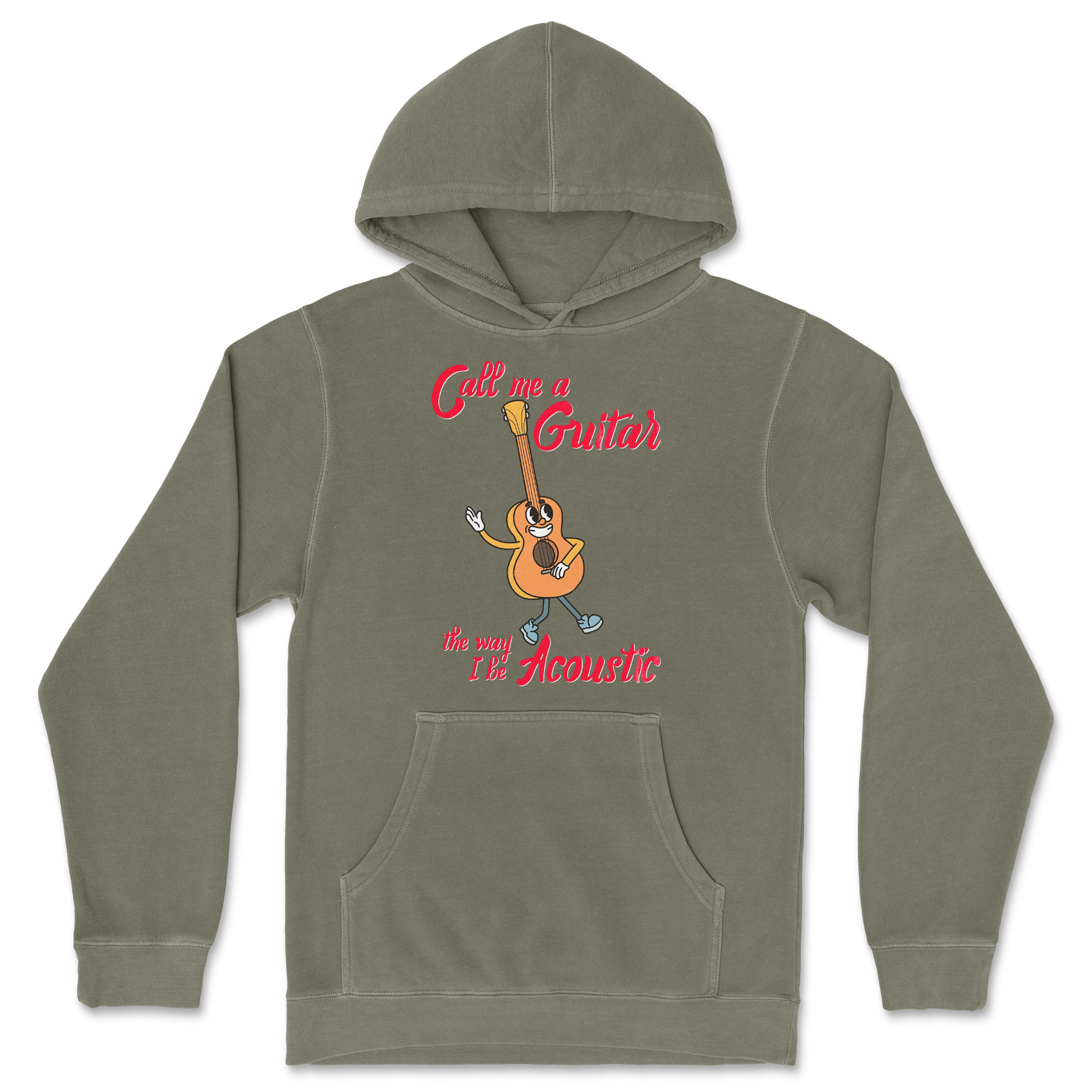 Independent Clothing Co. Hoodie I Do Be Acoustic  in Olive