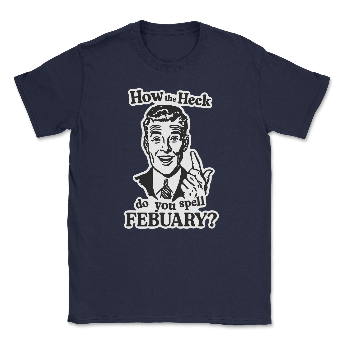 Heavy Blend T-Shirt February in Navy