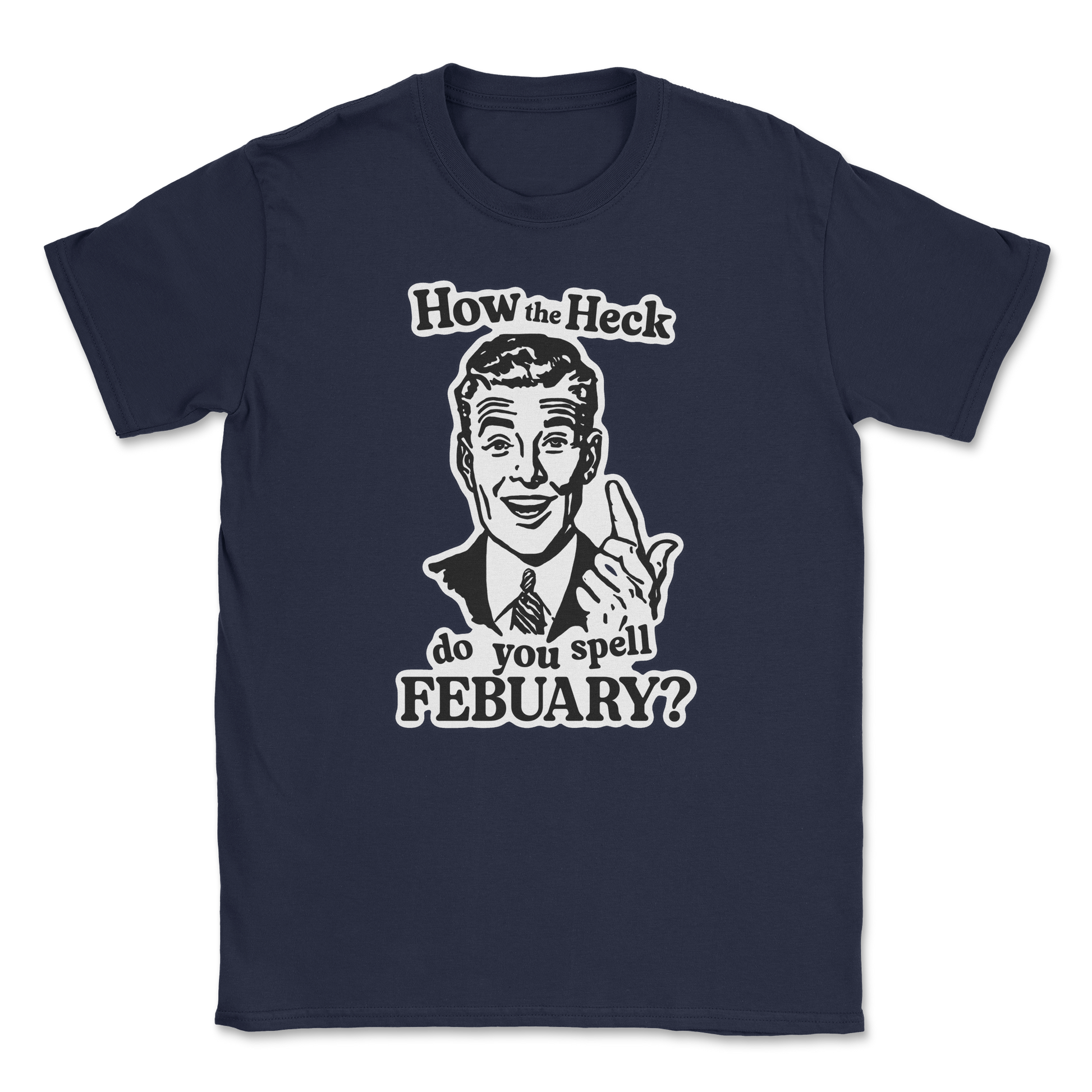 Heavy Blend T-Shirt February in Navy