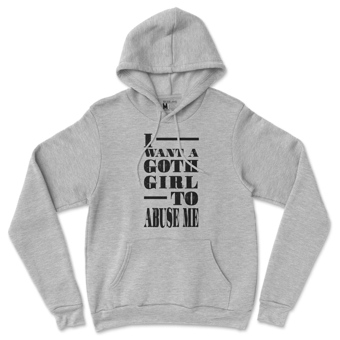 Gildan SoftStyle Hoodie I Want A Goth GF in SportsGrey