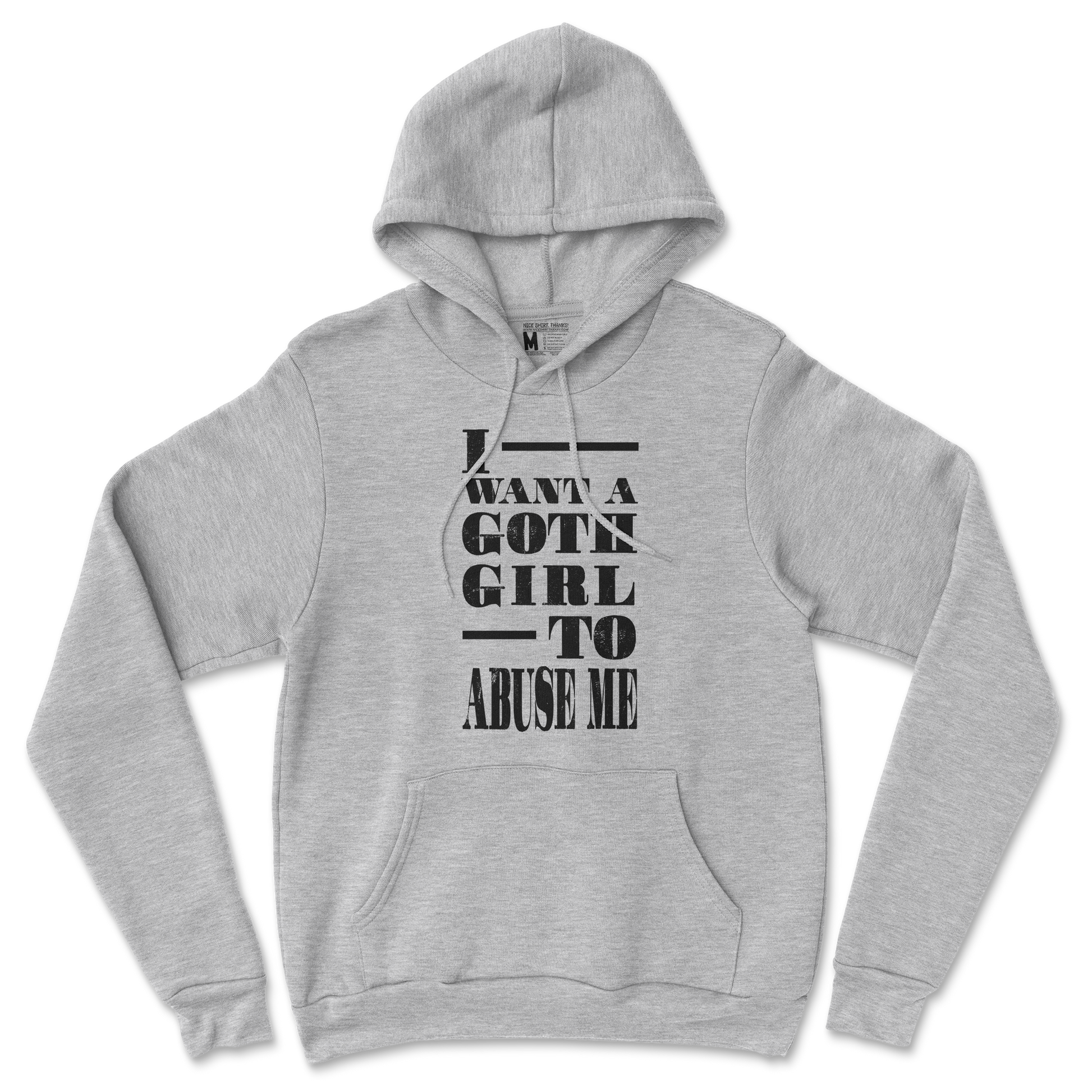 Gildan SoftStyle Hoodie I Want A Goth GF in SportsGrey