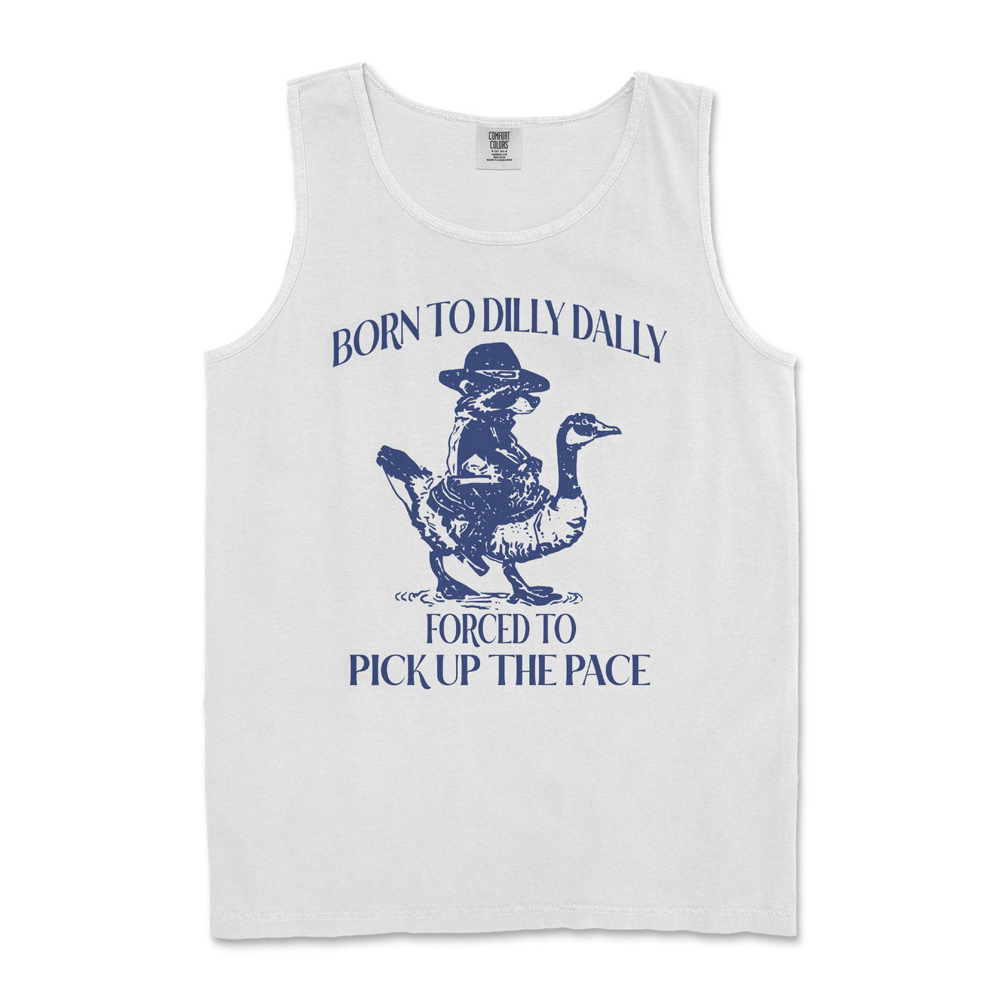 Comfort Colors Tank Top Dilly Dally in White