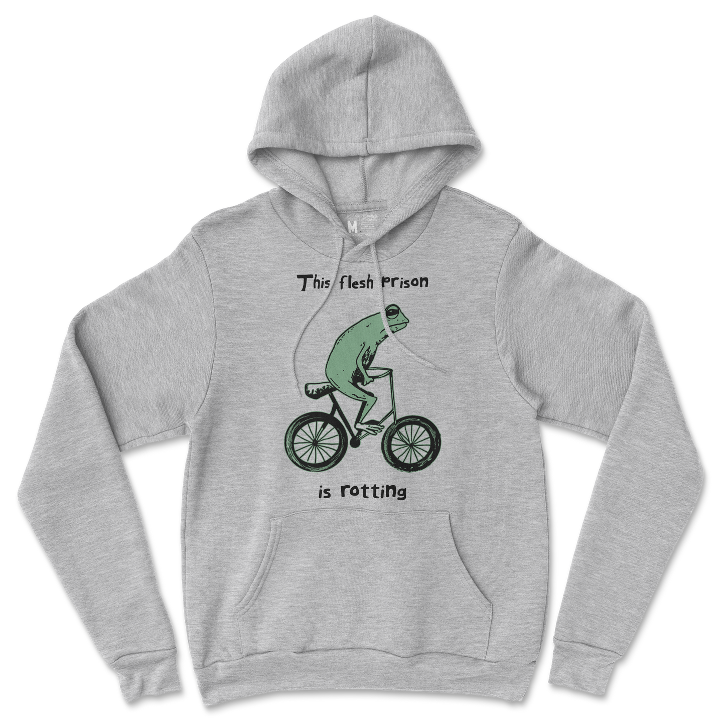 Gildan SoftStyle Hoodie Flesh Prison  in Grey-Heather