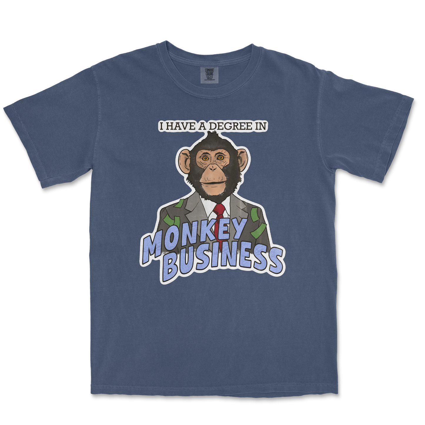 Comfort Colors T-Shirt Monkey Business in Midnight