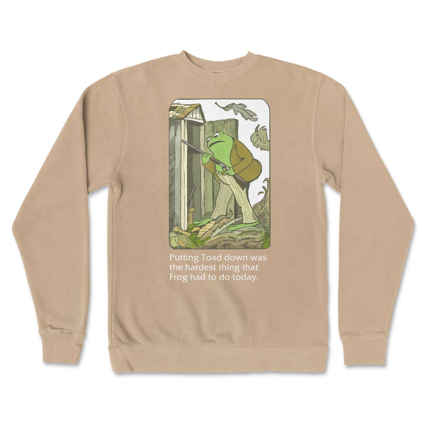 Independent Clothing Co. Crew Neck Frog and Toad in Sandstone